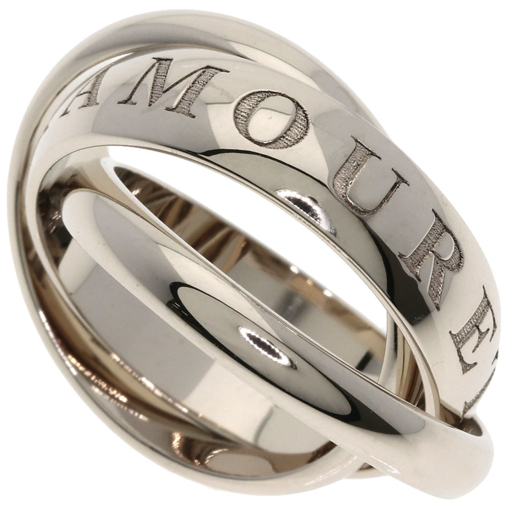 Cartier Trinity #51 Ring, 18K White Gold, Women\'s, CARTIER