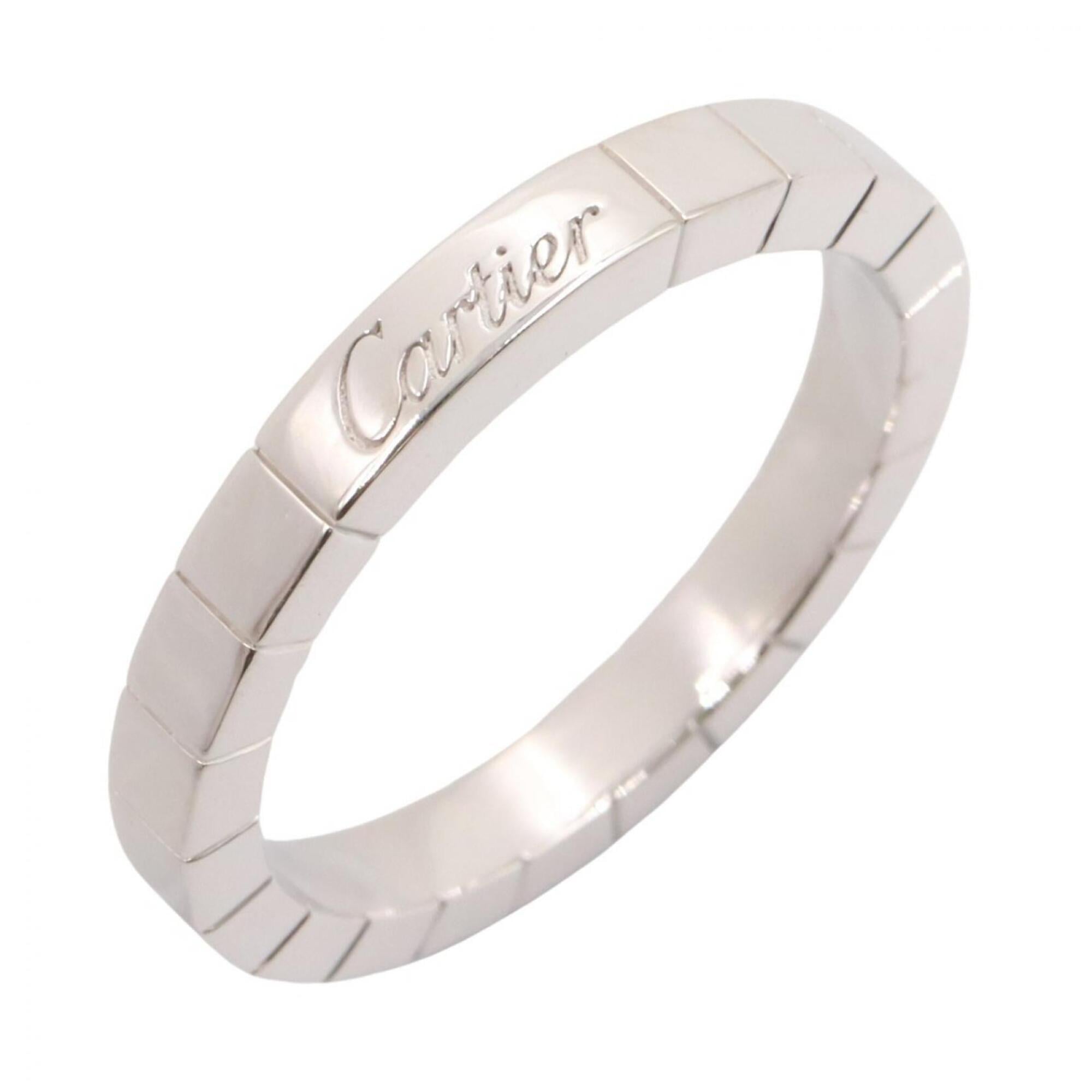 Cartier Lanieres Ring, 18K White Gold (18KWG), Men\'s/Women\'s, Silver Tone
