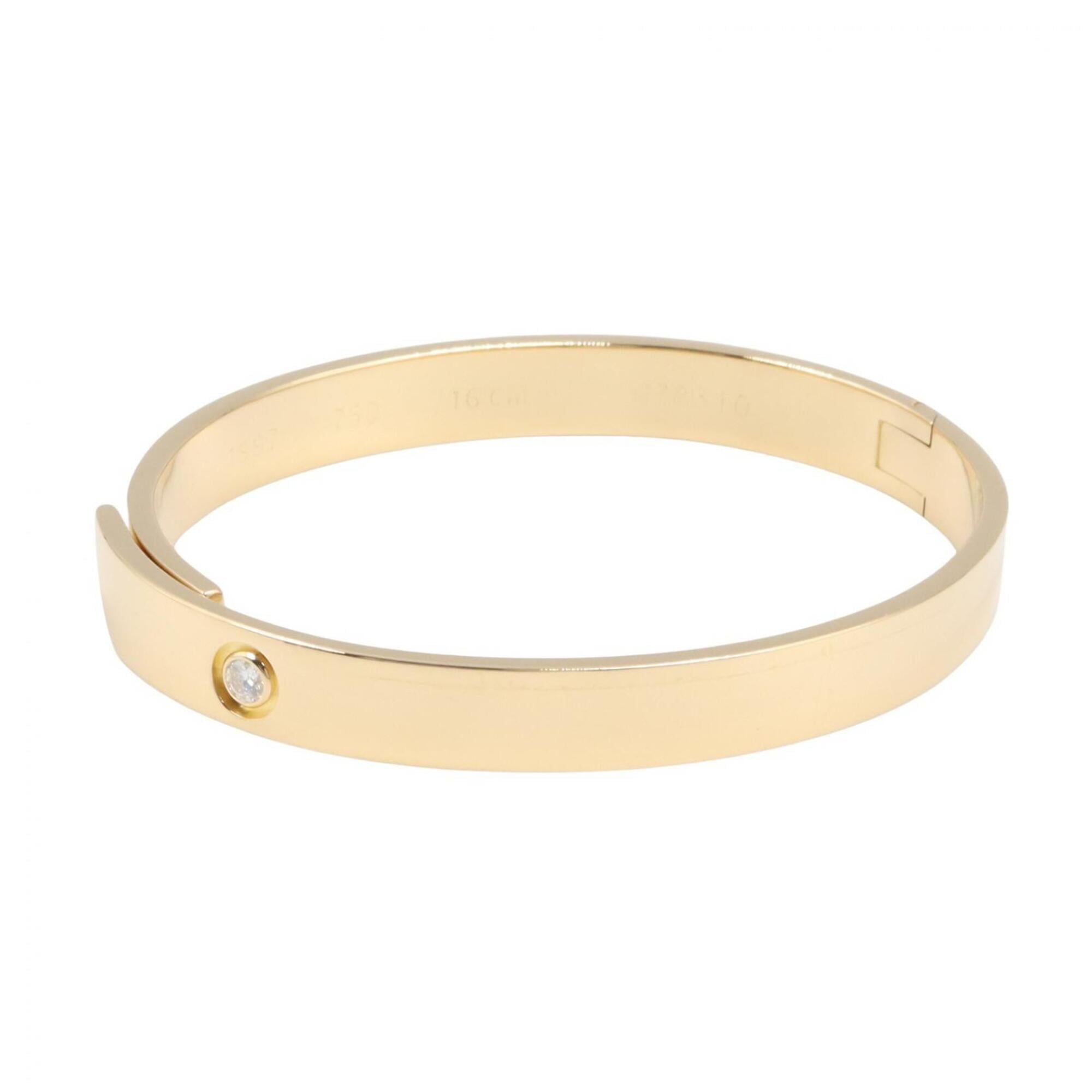 Cartier Anniversary 1P Diamond Bracelet - 18K (Yellow Gold) Bracelet, Diamond, Women\'s, Gold Tone,