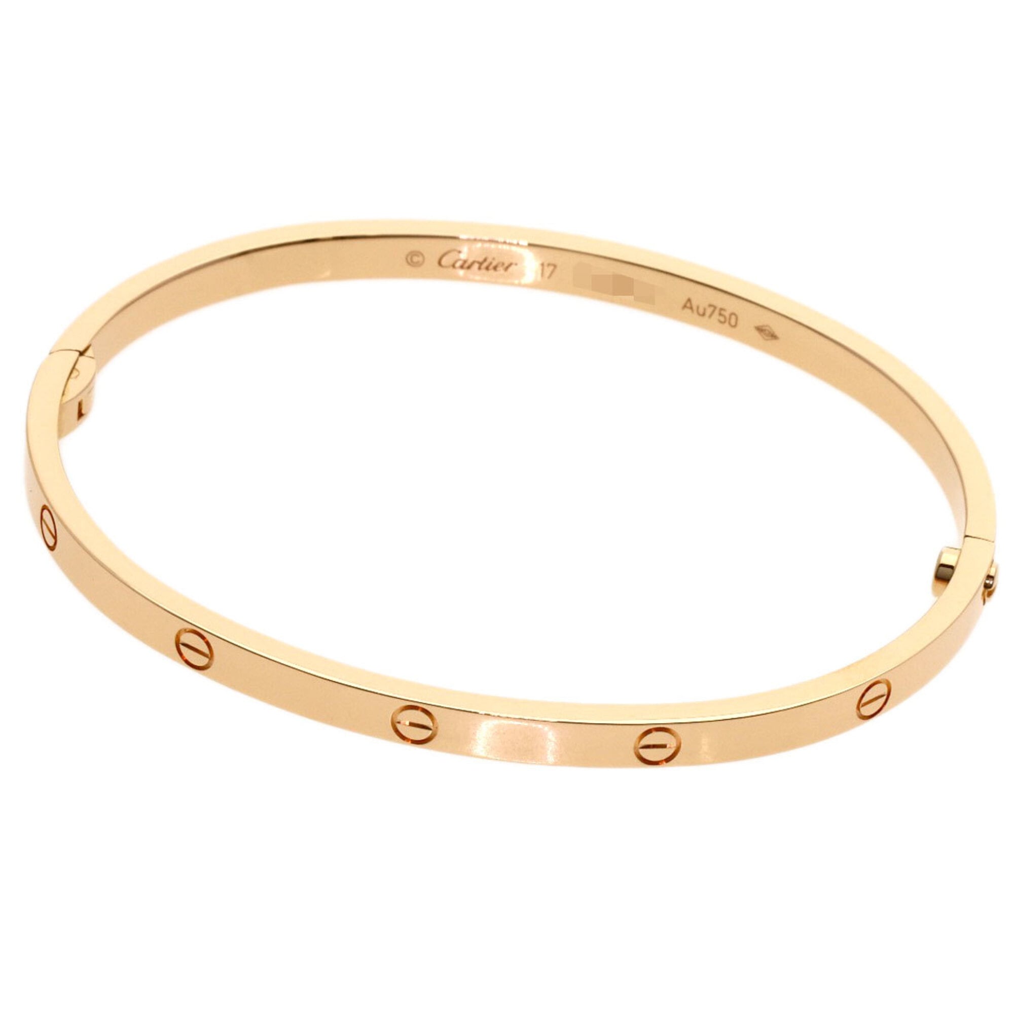 Cartier Love Bracelet SM #17 (Driver not included) 18K Pink Gold for Women CARTIER