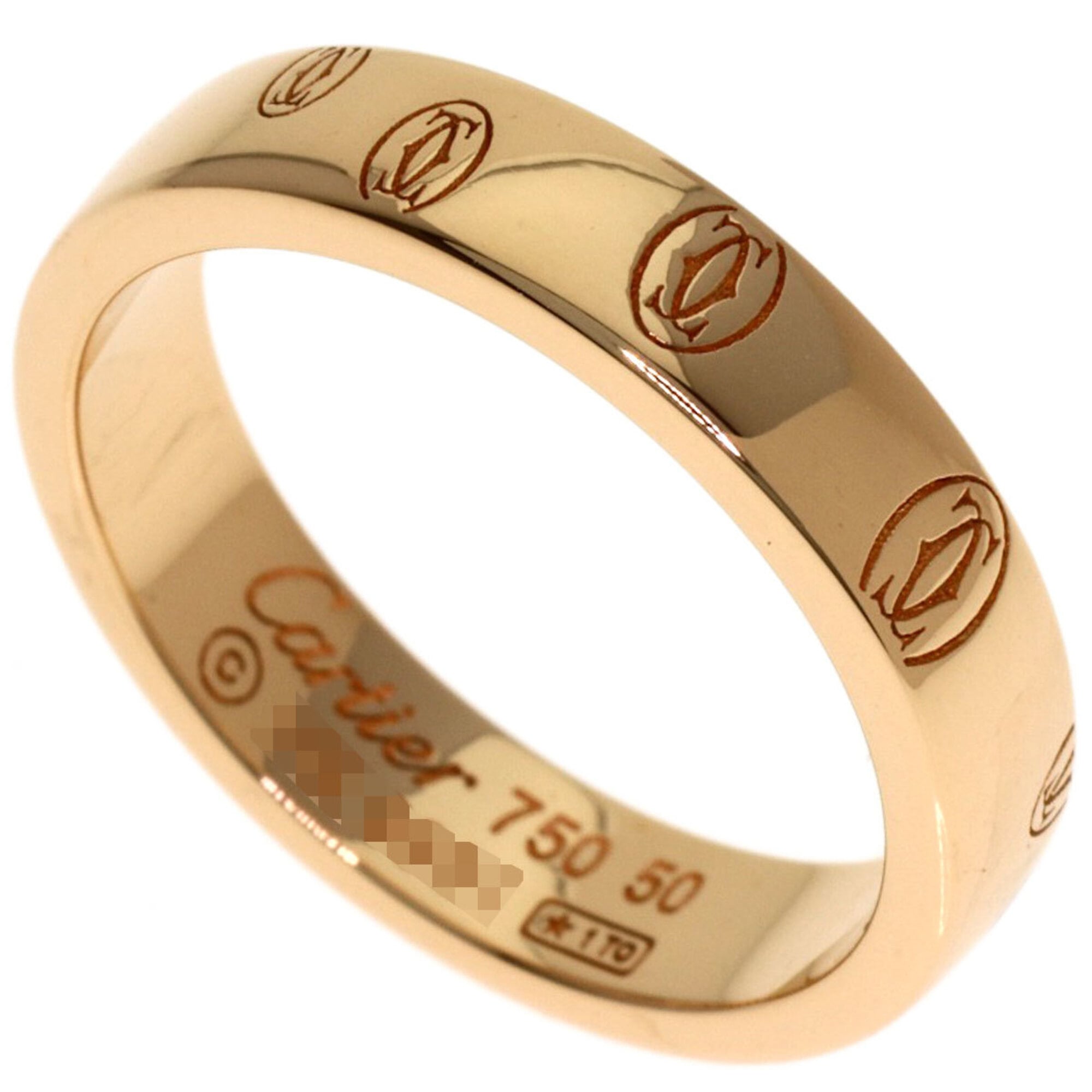 Cartier Happy Birthday #50 Ring, 18K Pink Gold, Women\'s.
