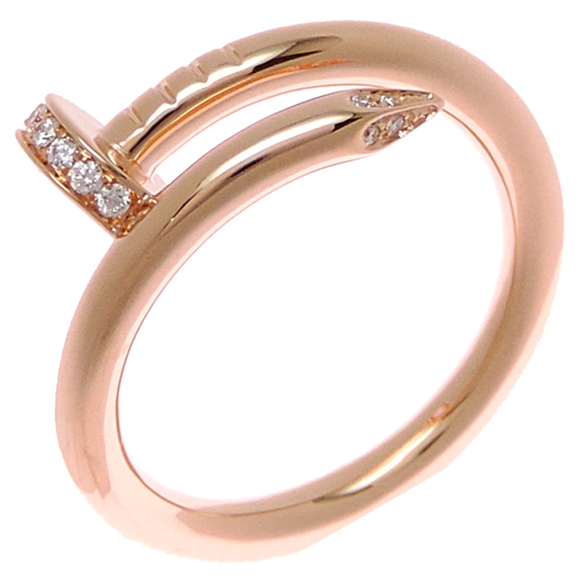 Cartier #55 0.13ct Diamond 750PG Juste un Clou Women\'s/Men\'s Ring B4094855 750 Pink Gold