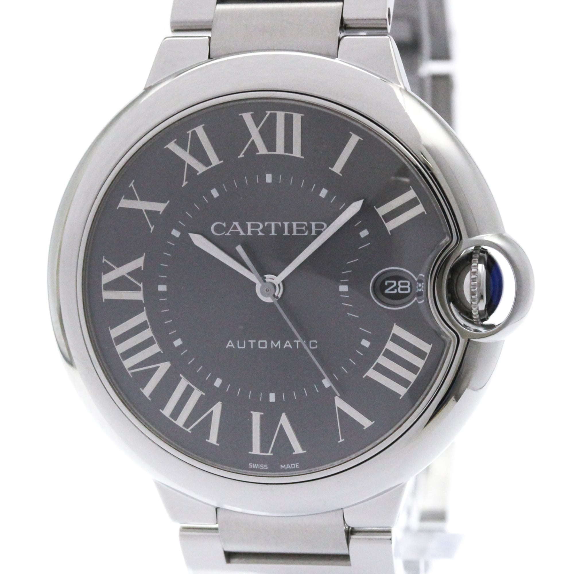 CARTIER Ballon Bleu Steel Automatic Mens Watch WSBB0060 Polished