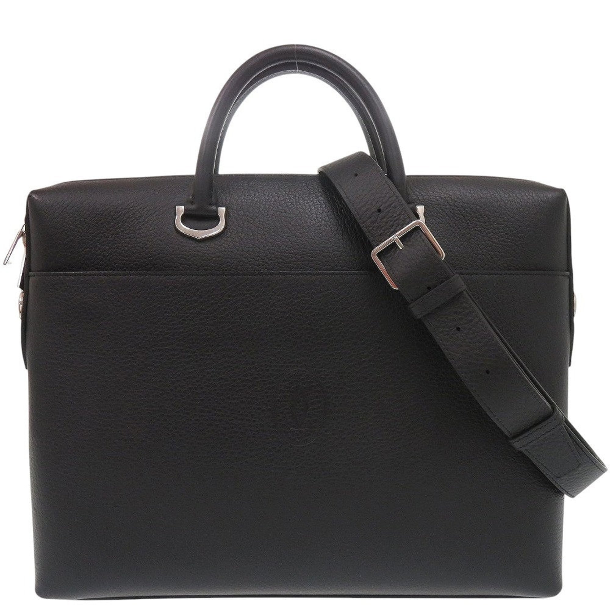 Cartier Must de Small Briefcase L1002395 Calfskin Black Handbag 2-Way Shoulder Bag 0178CARTIER Men\'