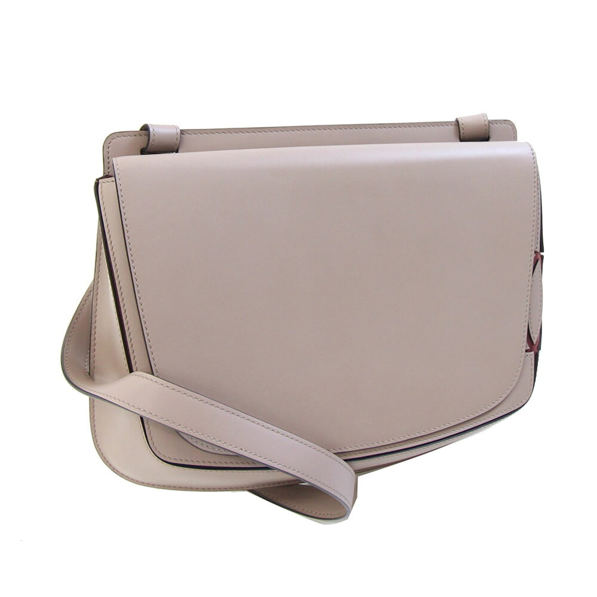 Cartier Must C Shoulder Bag, Pink Greige Leather Crossbody Bag for Women