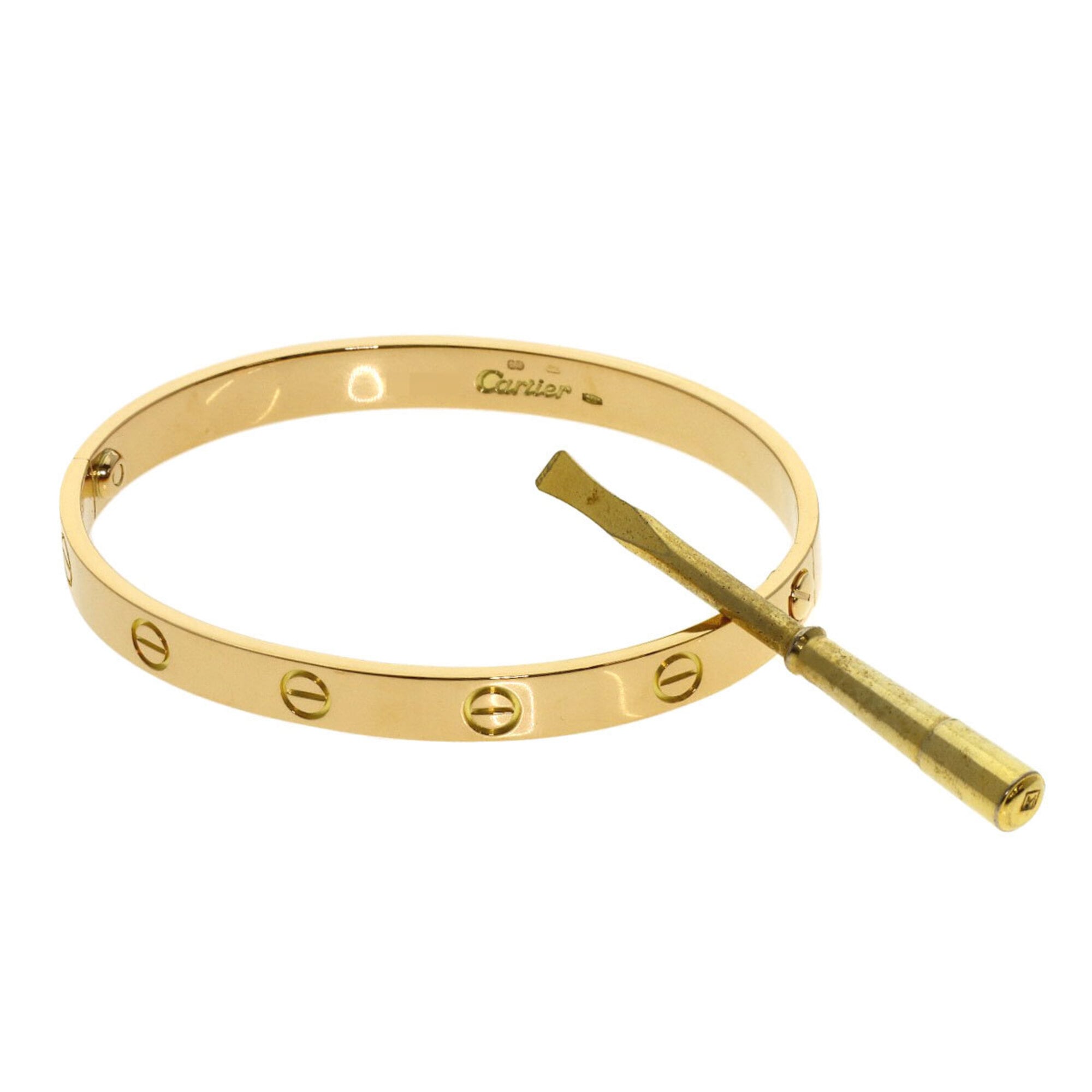 Cartier Love Bracelet Classic with Screwdriver, 18K Yellow Gold, Women\'s.
