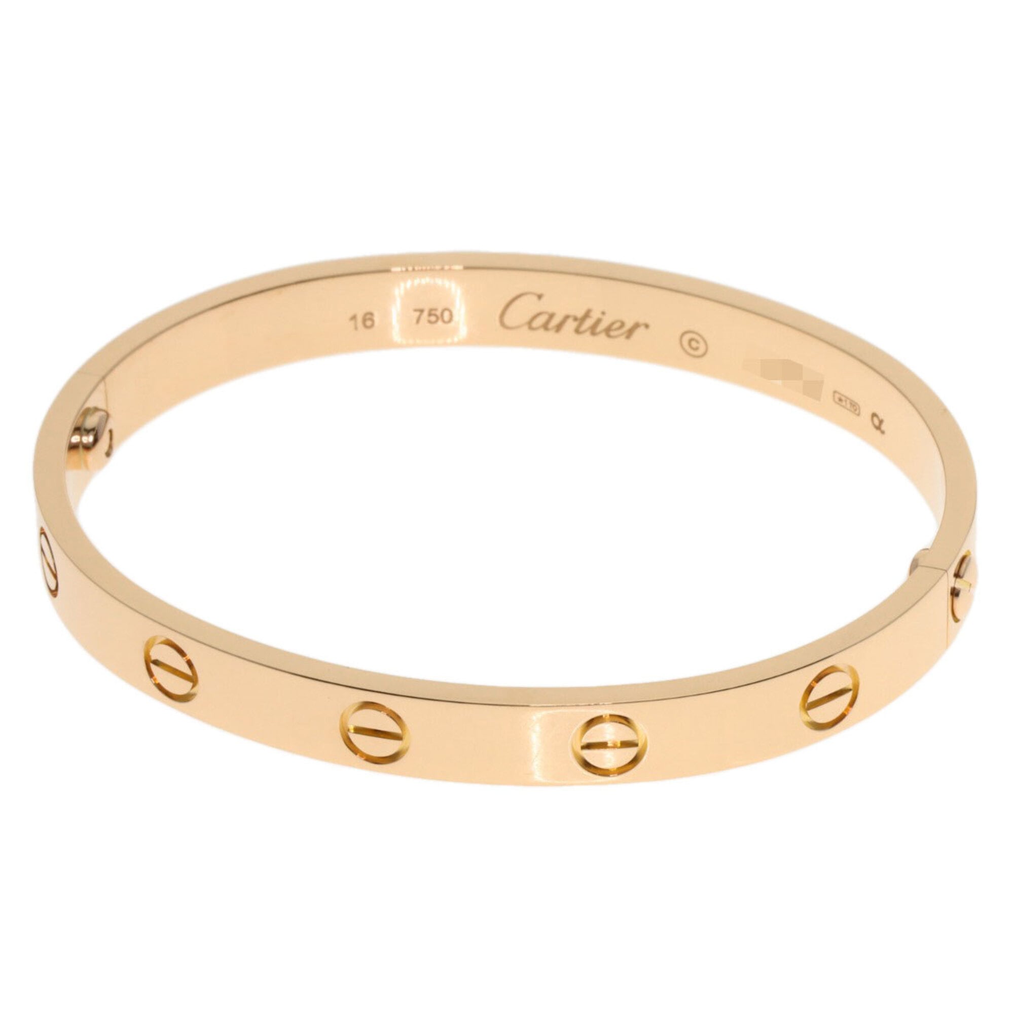 Cartier Love Bracelet #16, 18K Pink Gold, Women\'s Bracelet, CARTIER