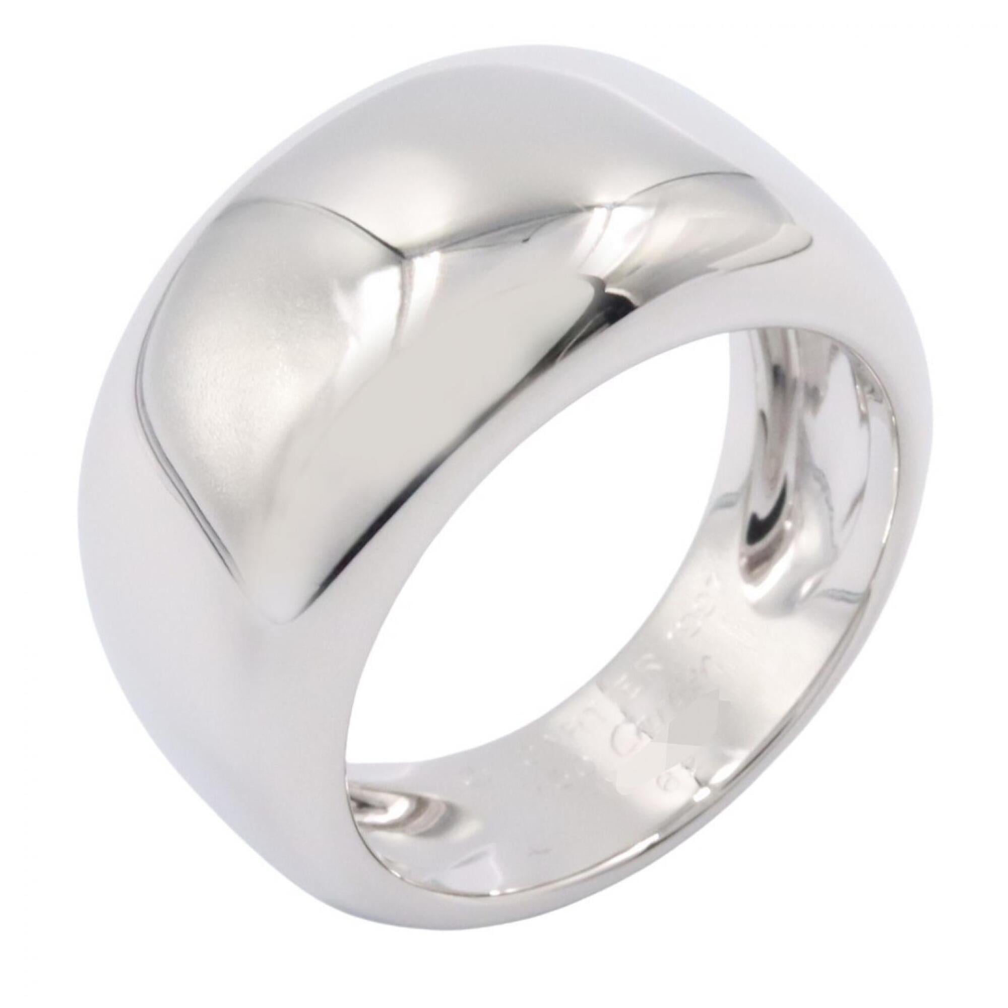 Cartier Nouvelle Vague Ring, 18K White Gold (18KWG), Men\'s/Women\'s, Silver Tone