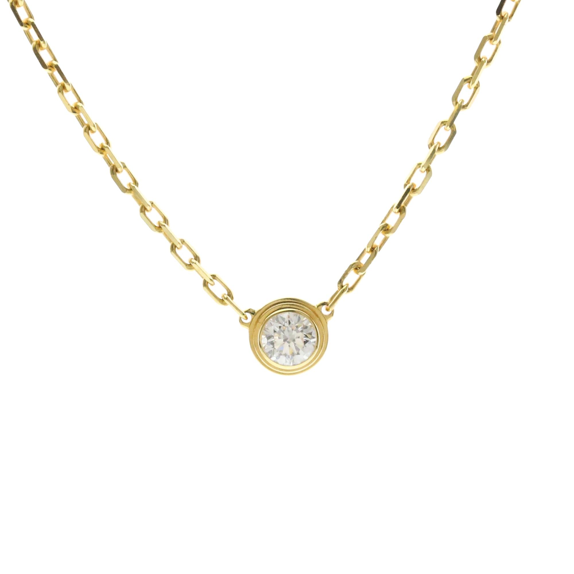 Cartier Damour Necklace SM Yellow Gold (18K) Diamond Women,Men Fashion Necklace (Gold)
