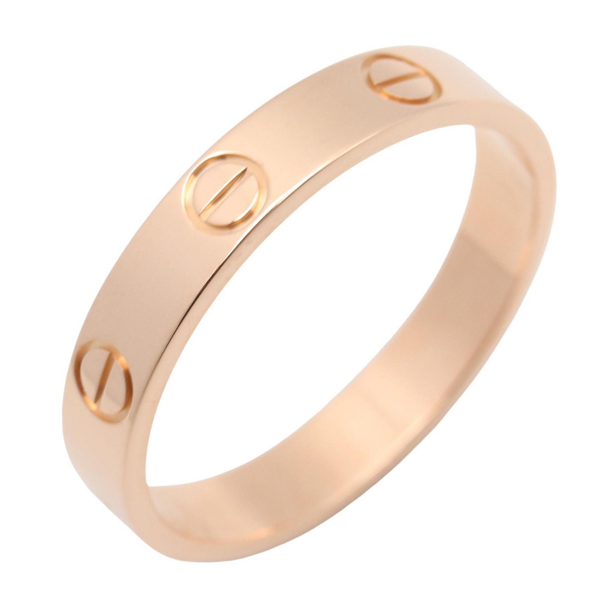 Cartier Mini Love Ring, 18K Pink Gold (PG), Men\'s/Women\'s, Tone, B4085000