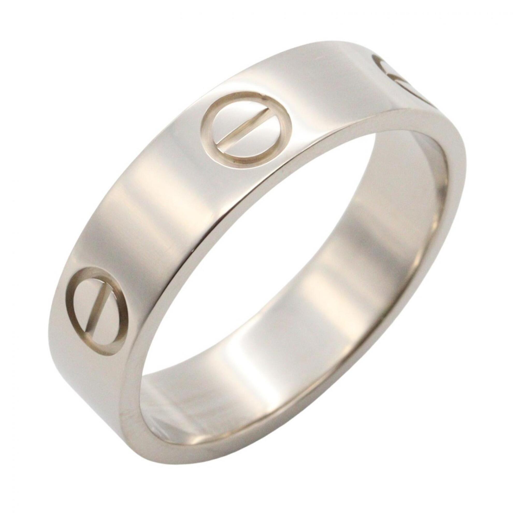 Cartier Love Ring, 18K White Gold (18KWG), Silver Tone, for Men and Women, B4084757