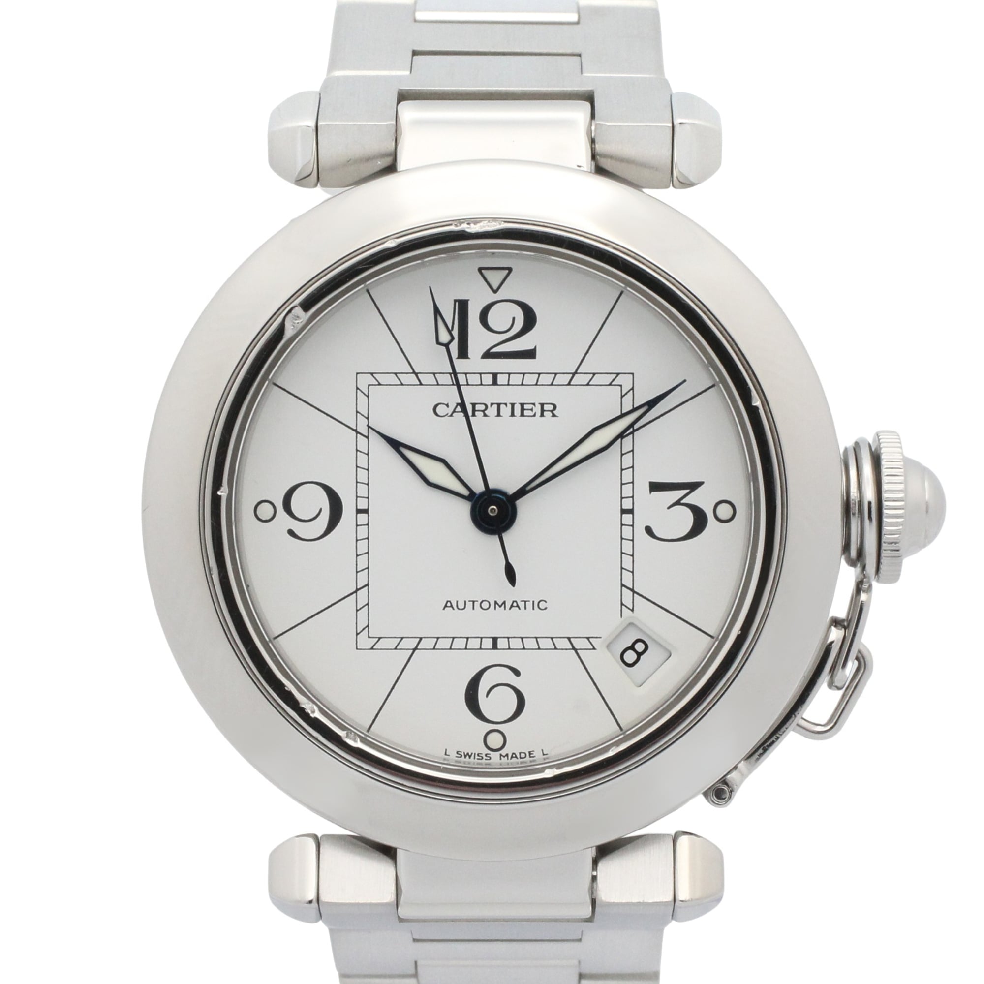 Cartier Pasha C Boys\' Watch, Stainless Steel, White, W31074M7