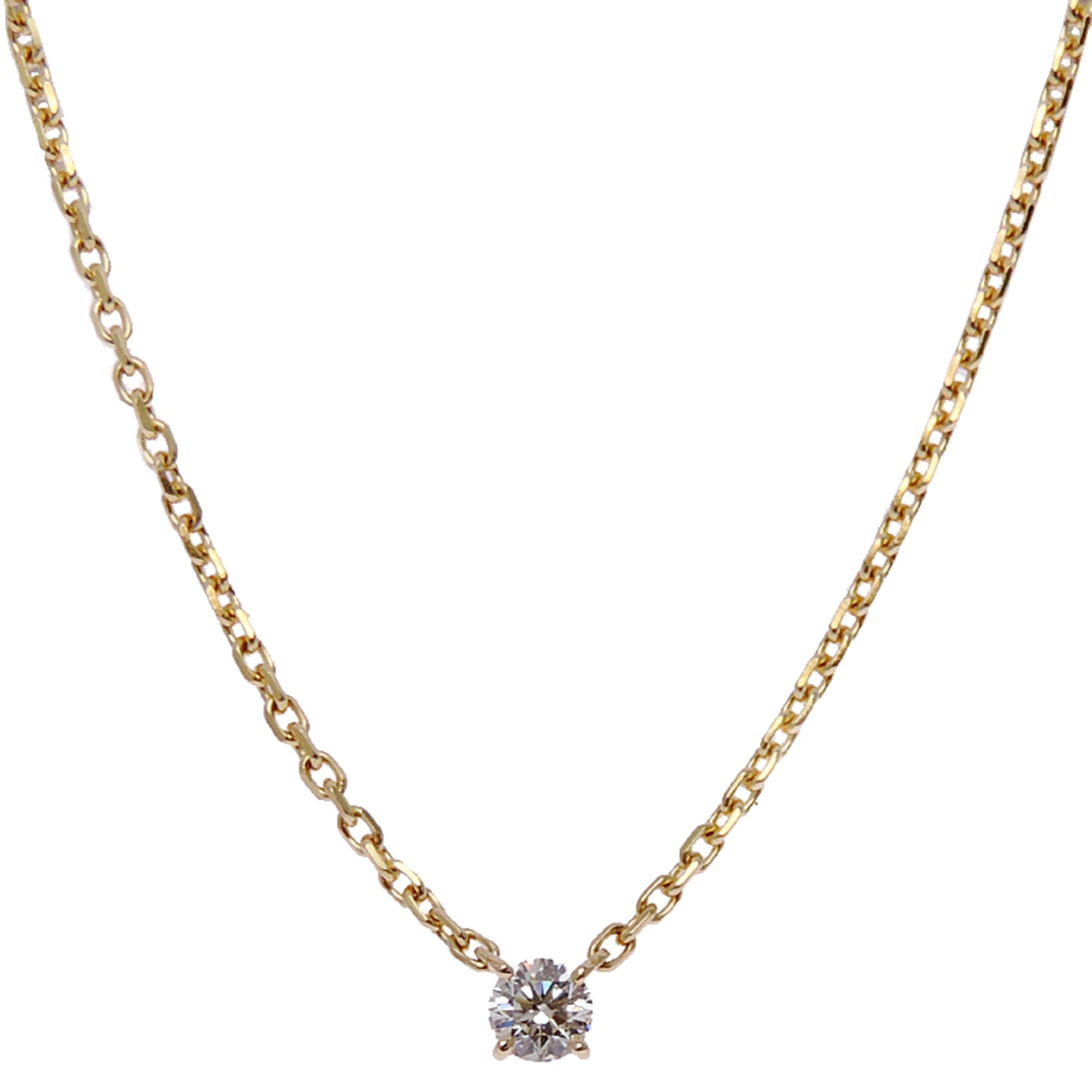 Cartier 0.25ct Diamond Love Support Women\'s Necklace N7046100 750 Yellow Gold