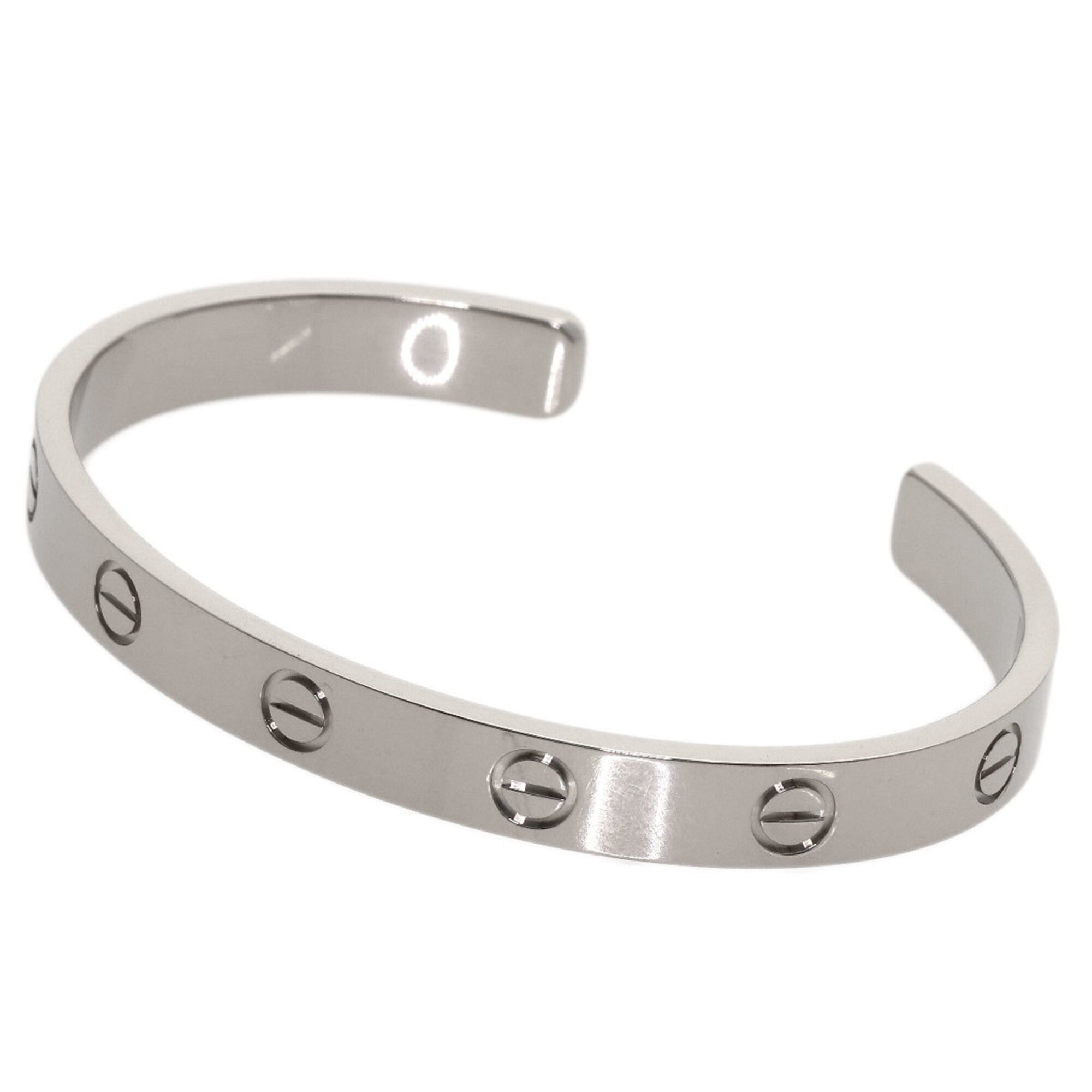 Cartier Open Love Bracelet #16, 18K White Gold, Women\'s Bracelet, CARTIER