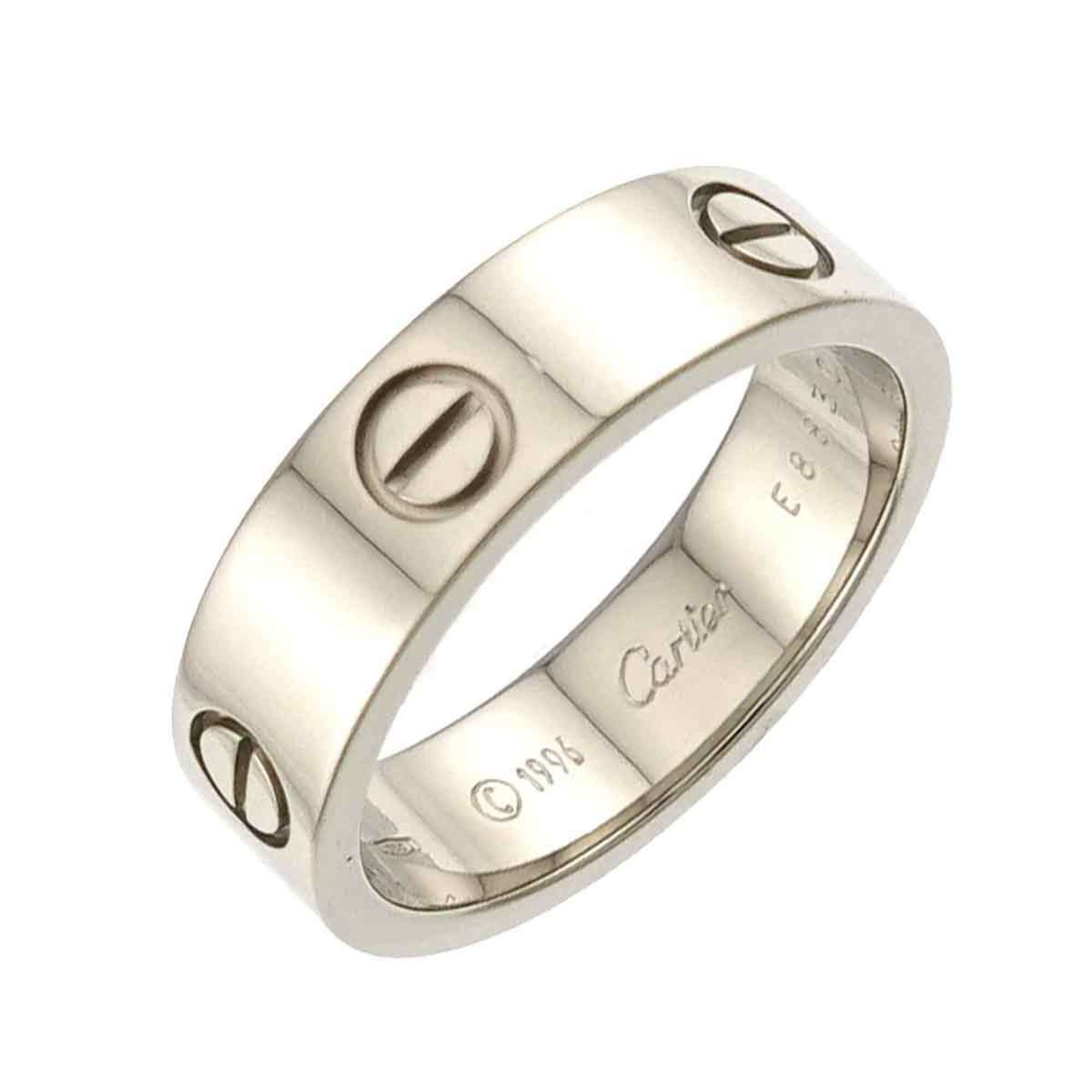 Cartier Love Ring #60, 18K WG (White Gold 750)
