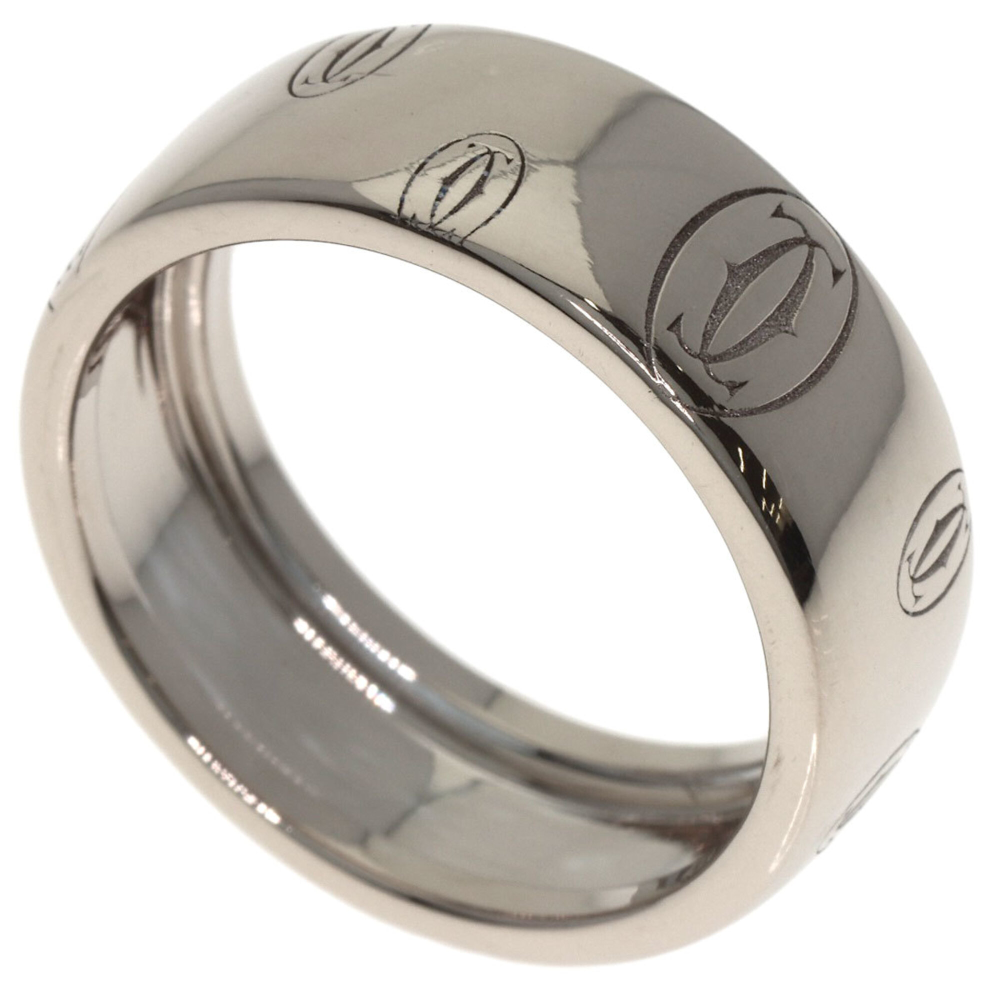 Cartier Happy Birthday #59 Ring, 18K White Gold, Unisex, CARTIER