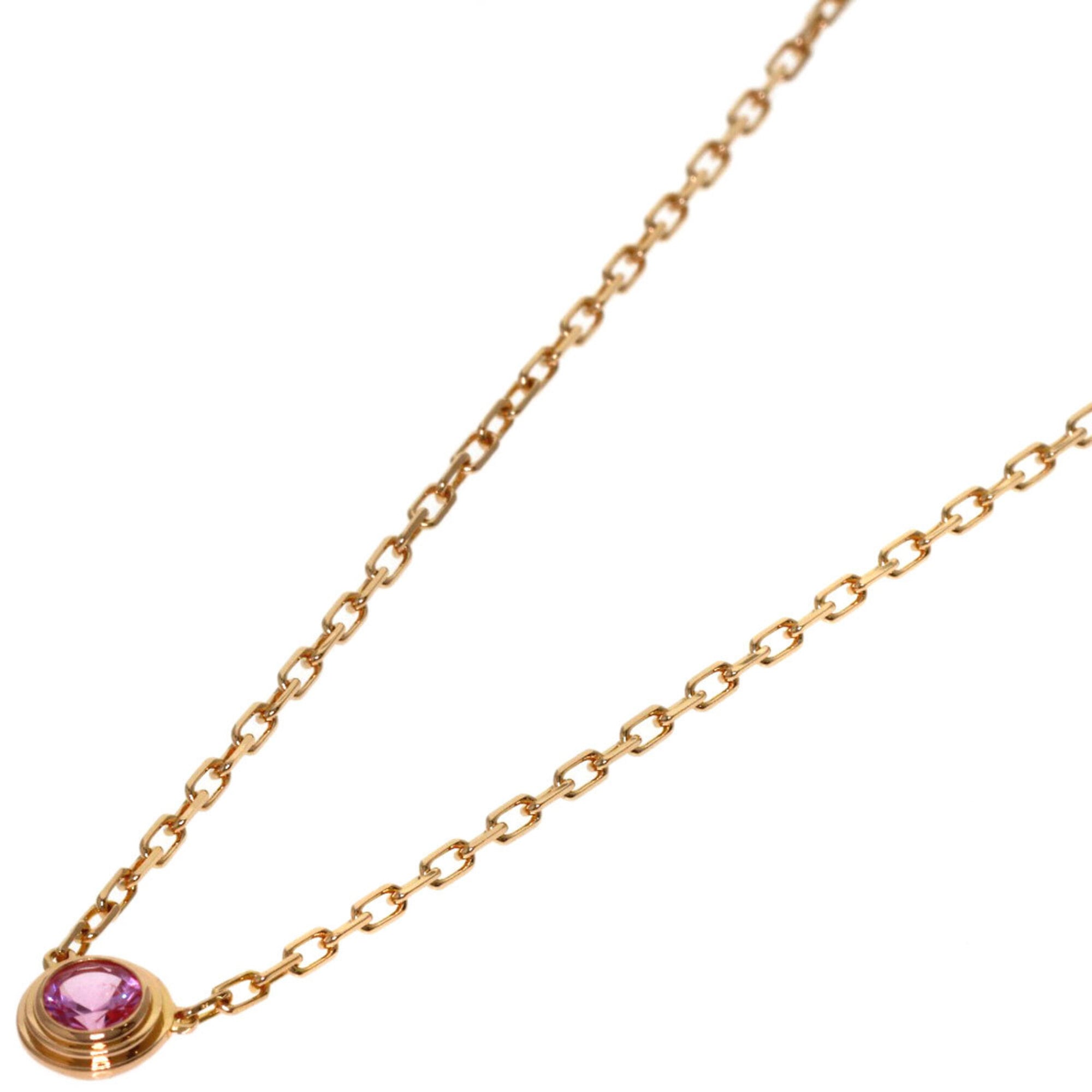 Cartier Damour Diamants LŽgers Pink Sapphire Necklace, 18K Gold, Women\'s.