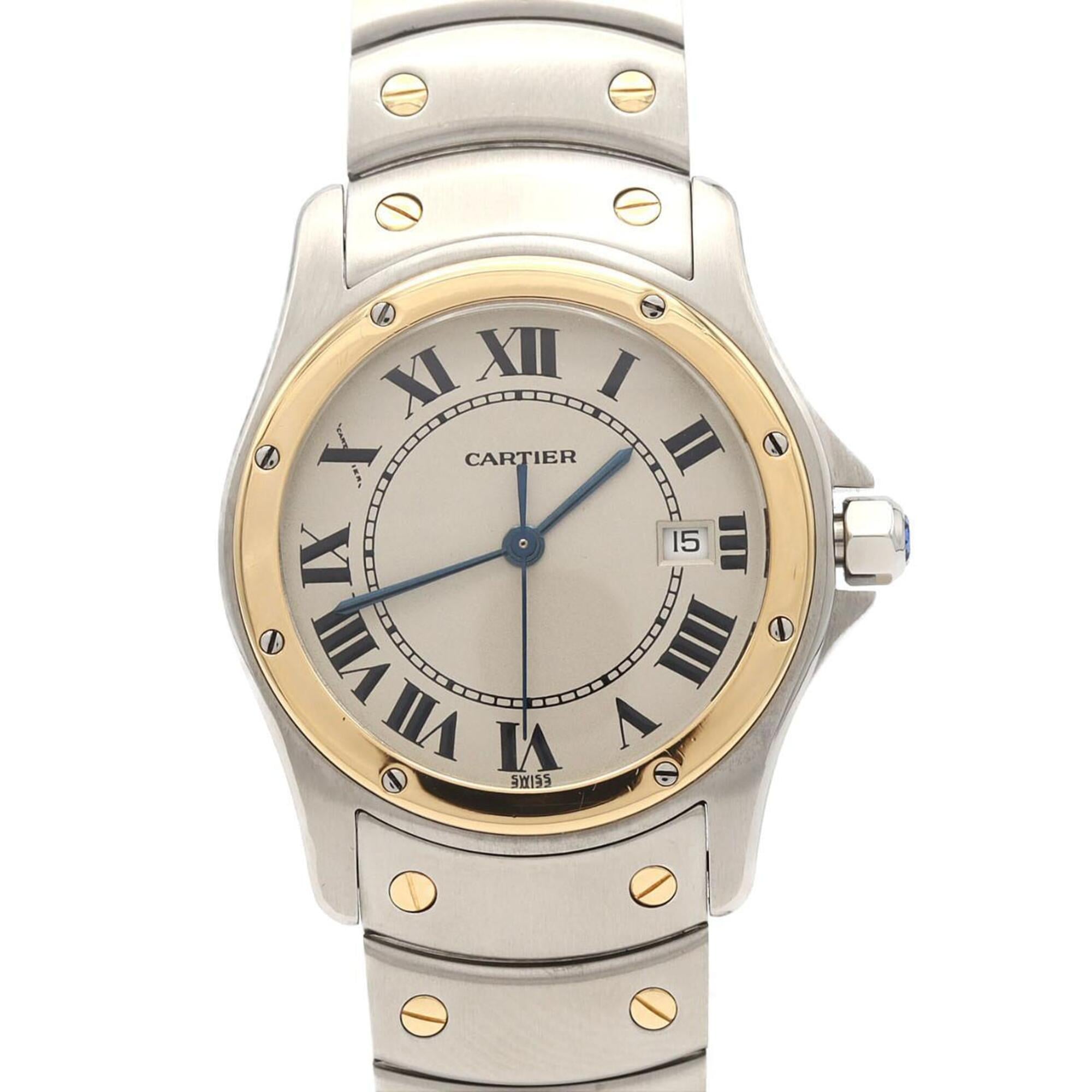 Cartier Santos Round MM Two-Tone W20037R3 SSxYG Quartz Watch