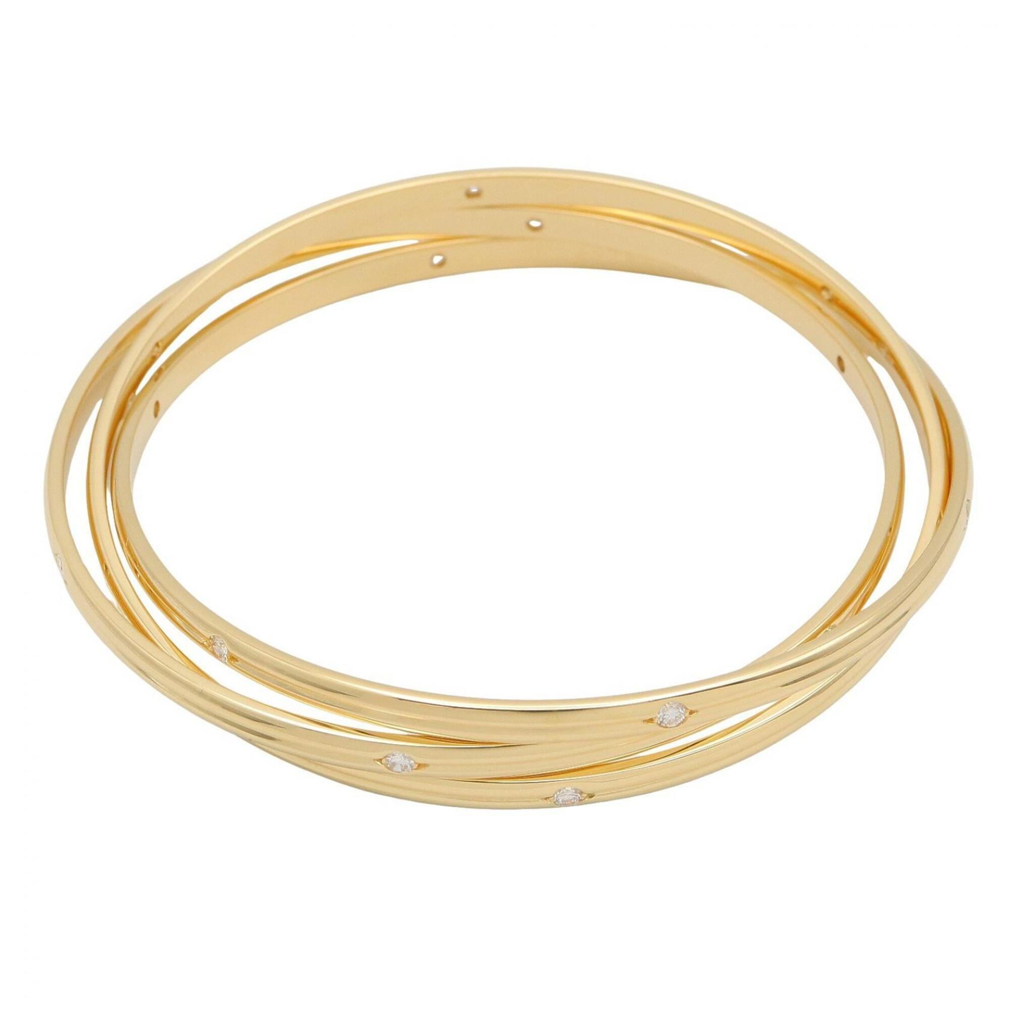 Cartier Constellation Bracelet, Diamond 18K (Yellow Gold), Women\'s, Clear/Gold Tone