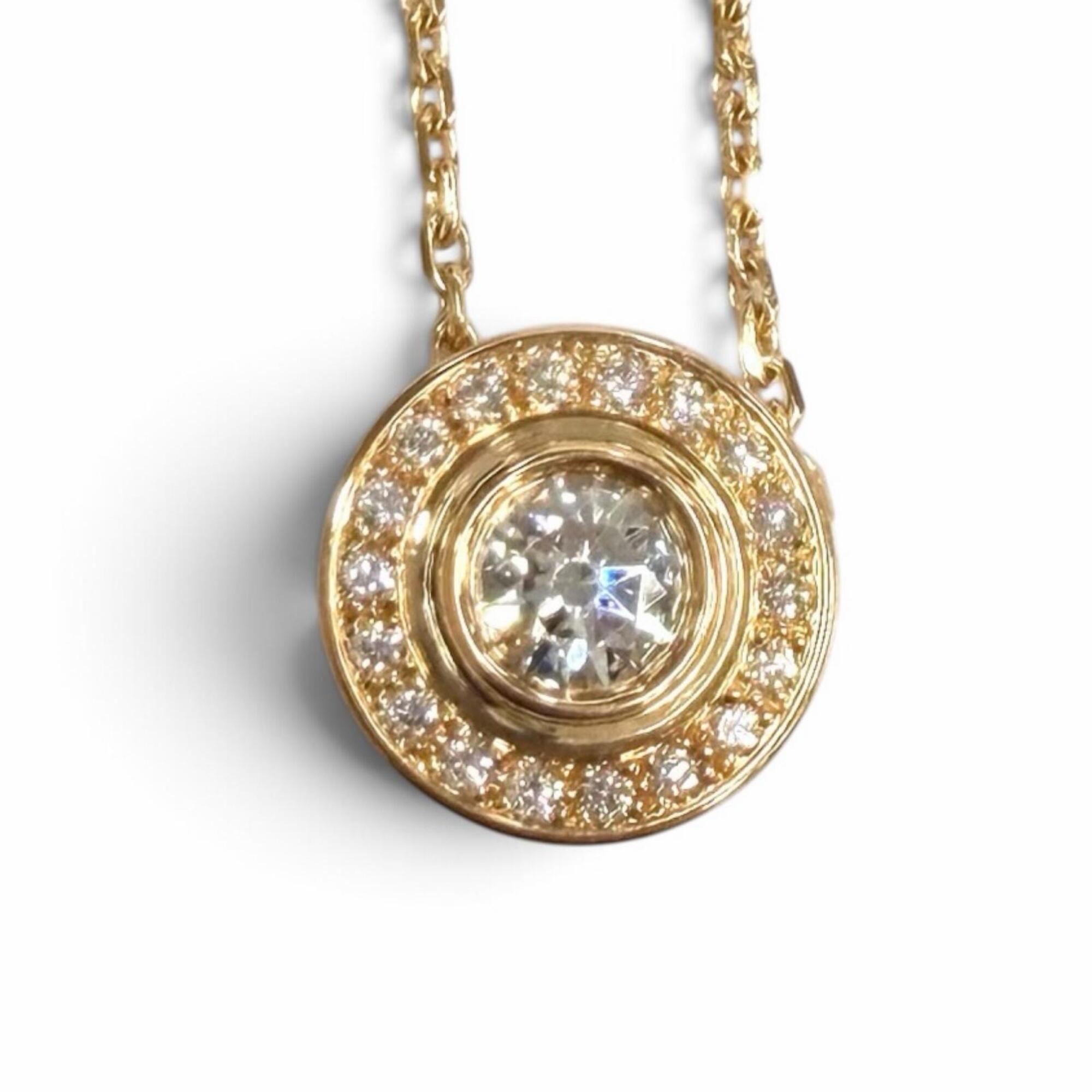 Cartier N7412300 Damour Pendant Brilliant Cut Diamond PavŽ Setting 750 (PG) Purchased May 2020 Cente