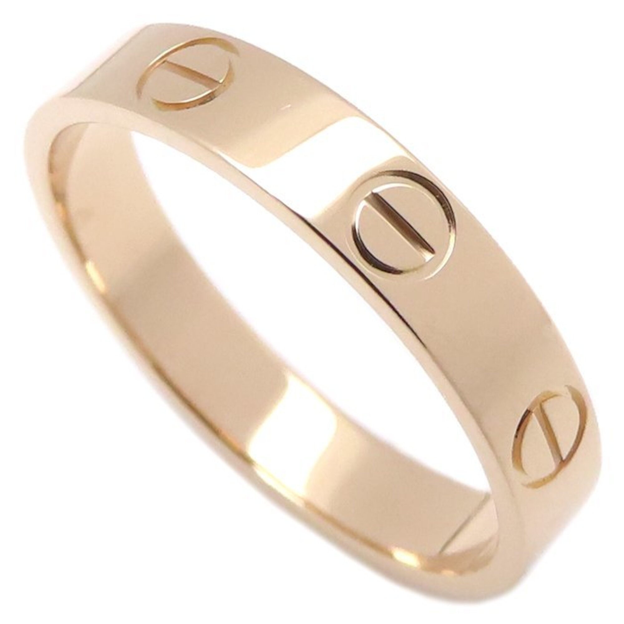 CARTIER Mini Love Ring, Size #53, 18K Pink Gold, Women\'s, B4085200 295824