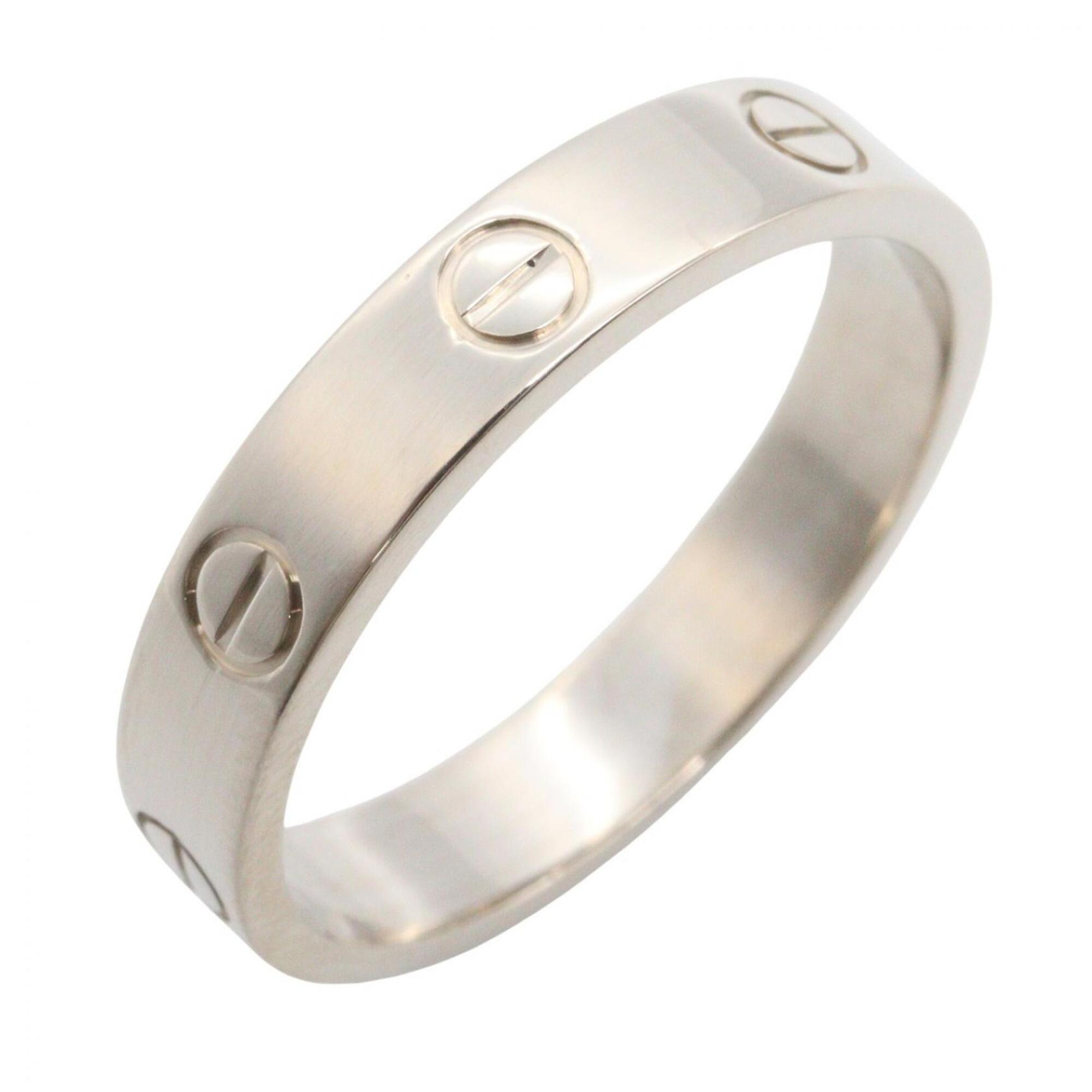 Cartier Love Ring, 18K White Gold (18KWG), Silver Tone, B4084700 (Men\'s/Women\'s)