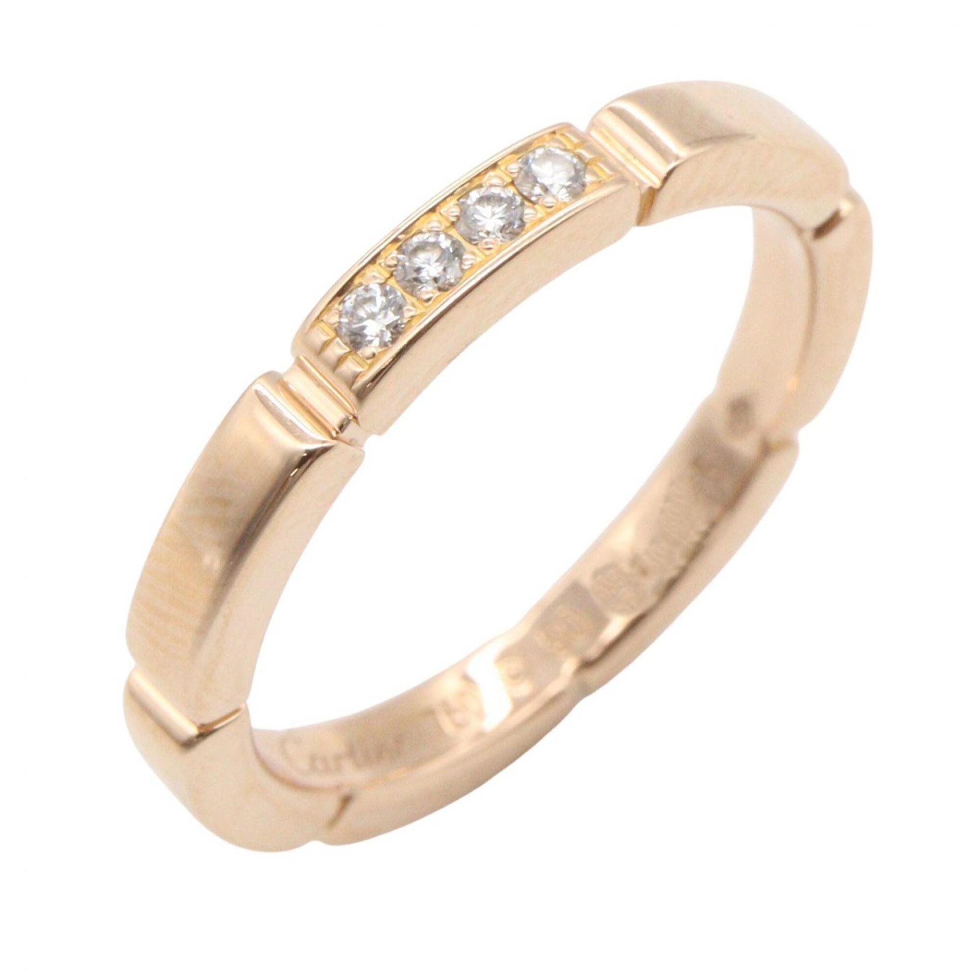 Cartier Maillon Panthre Diamond Ring - Ring/Finger Jewelry 18KPG (Pink Gold) Women\'s Clear/Gold To