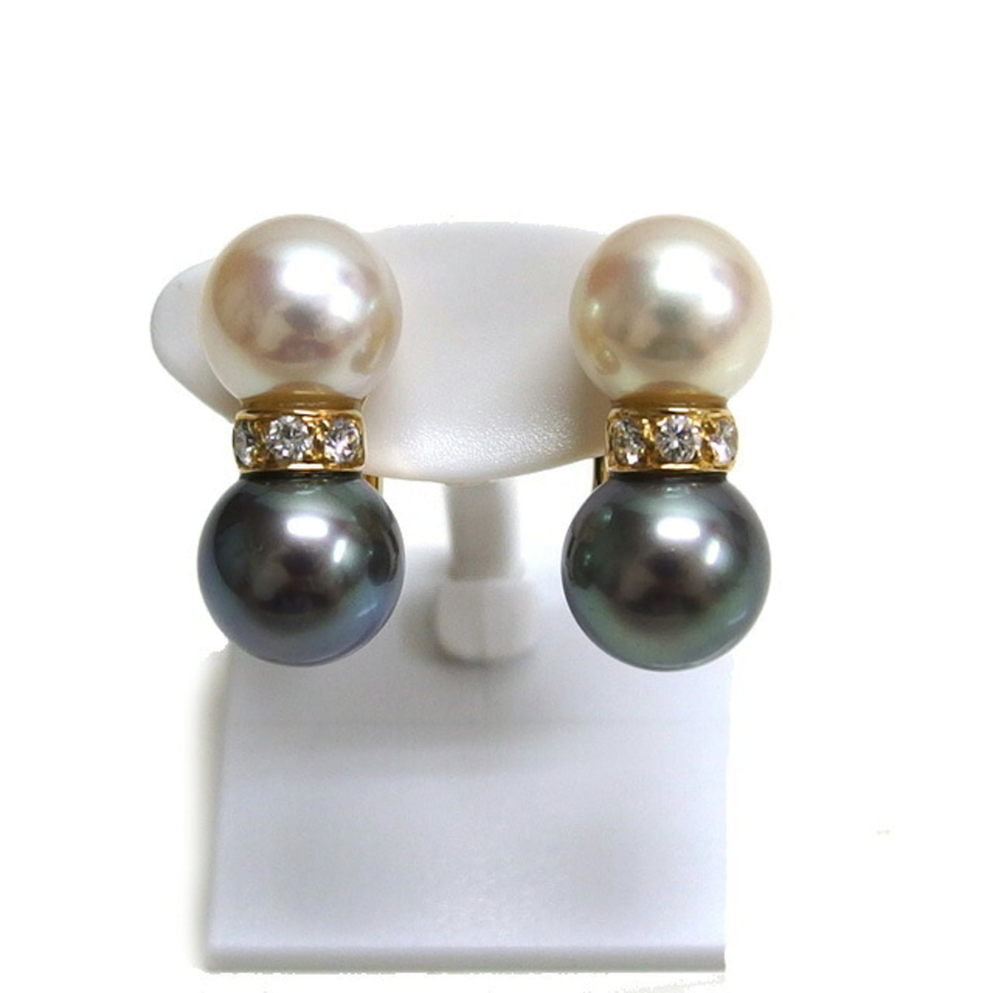 Cartier Perla Toi et Moi Earrings, Diamond, 18K Yellow Gold