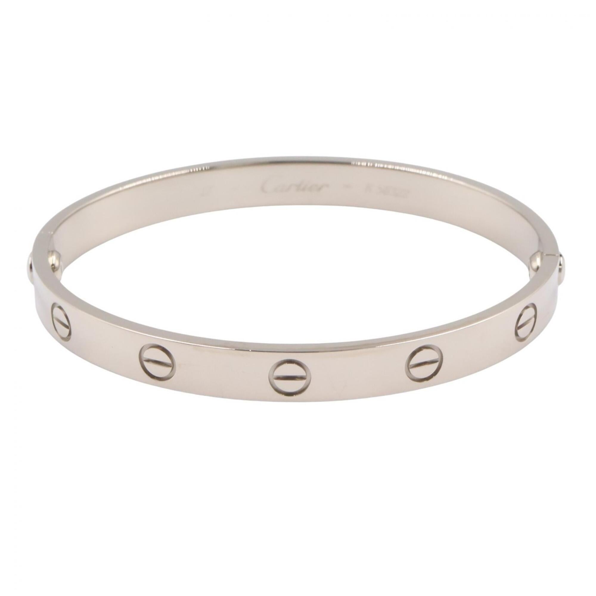 Cartier Love Bracelet, 18K White Gold (WG), Women\'s, Silver Tone, B6081617