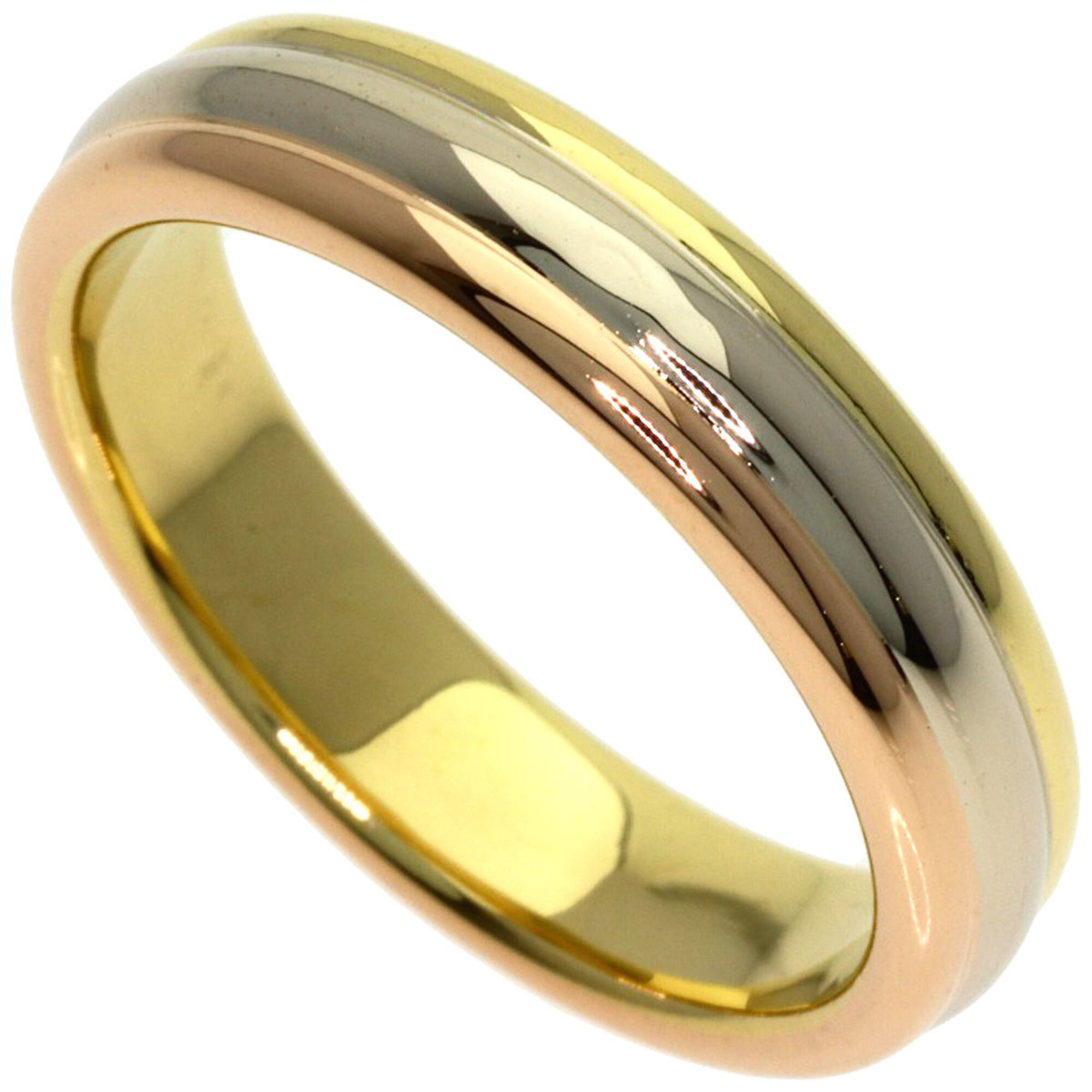 Cartier Three-Color #57 Ring - 18K Yellow Gold/18K Pink White Gold Women\'s