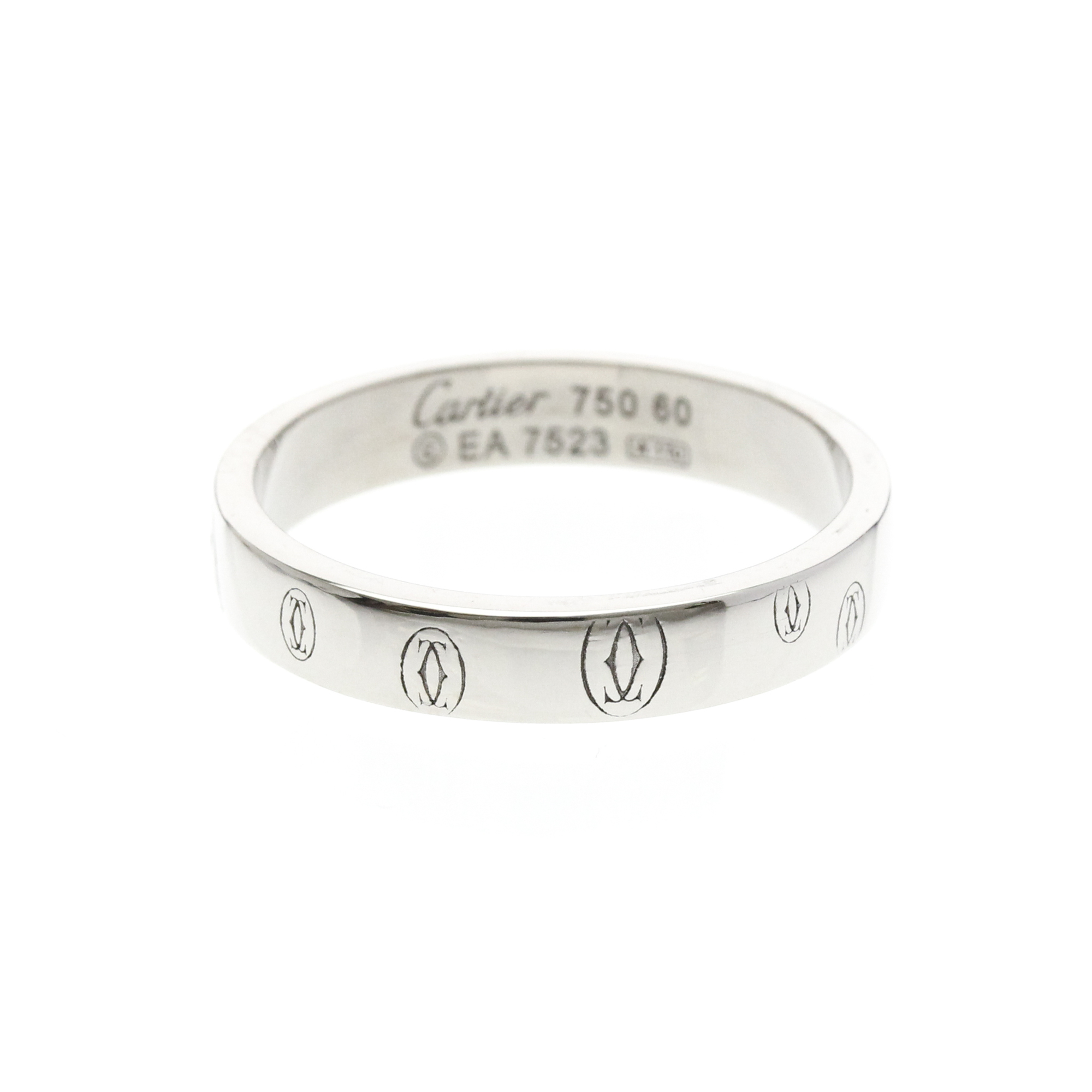 Cartier Happy Birthday Ring White Gold (18K) Fashion No Stone Band Ring Silver