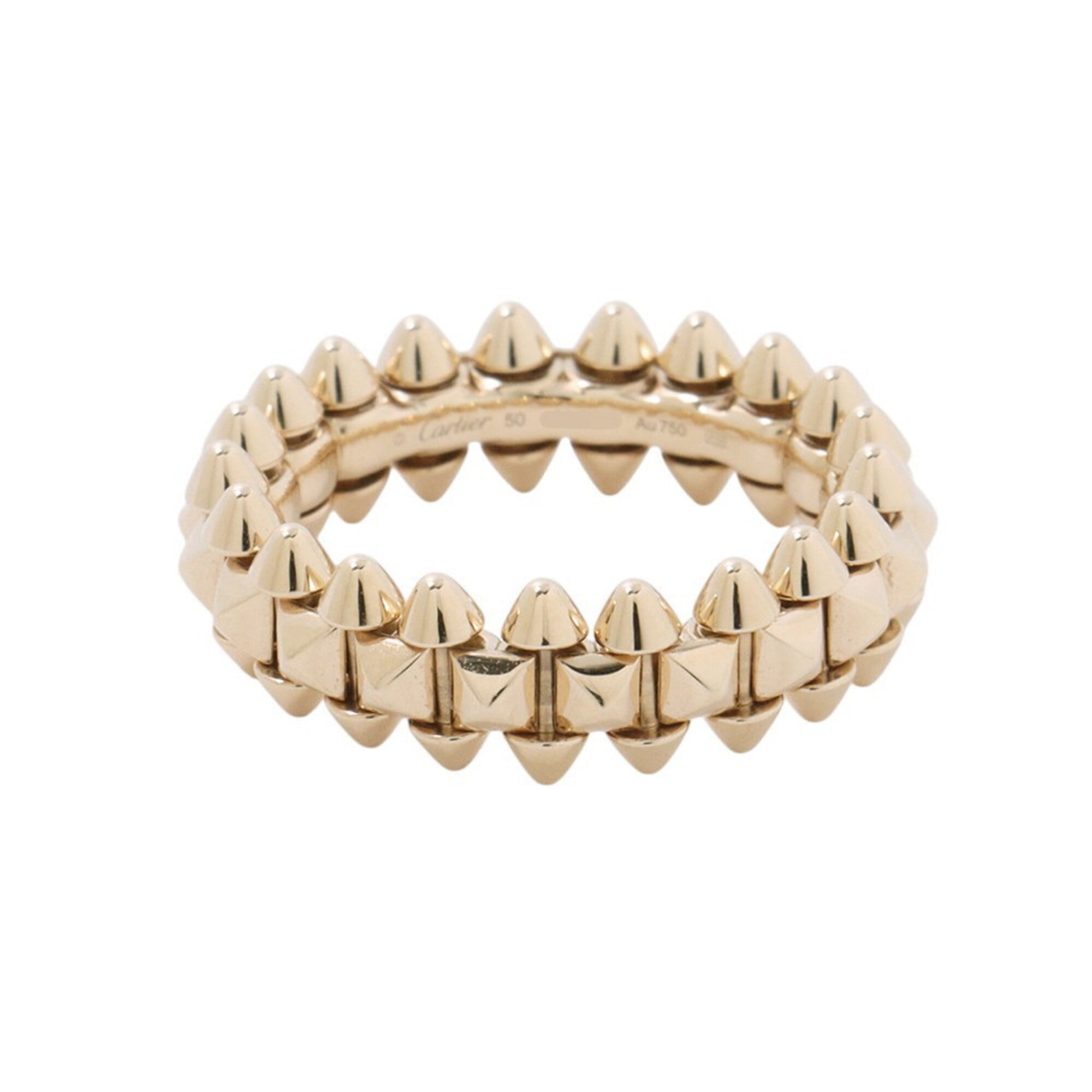 Cartier Clash de Ring, Small Model SM, 18K Yellow Gold, Ring Size 50, B4238400.