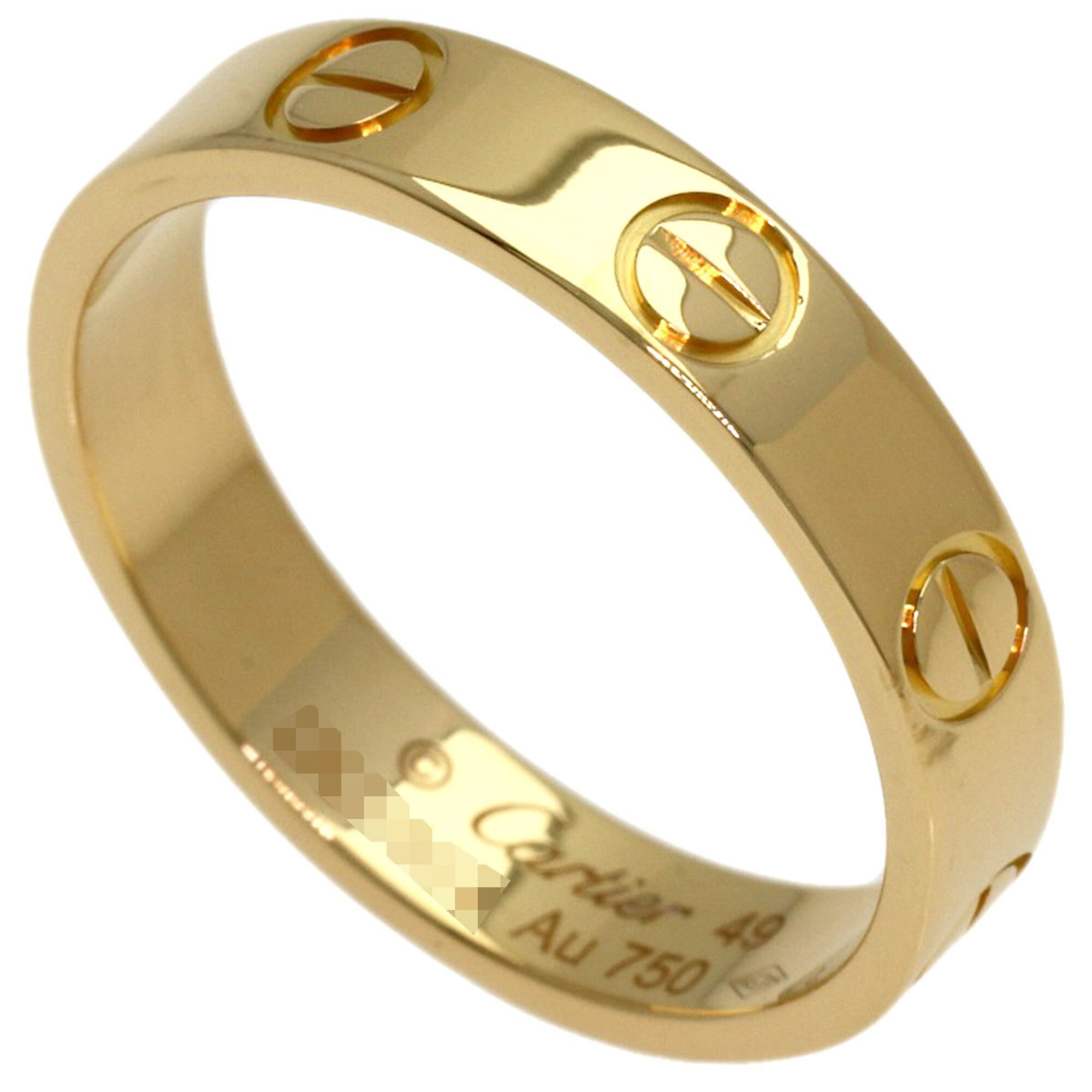 Cartier Mini Love Ring #49, 18K Yellow Gold, Women\'s Ring, CARTIER