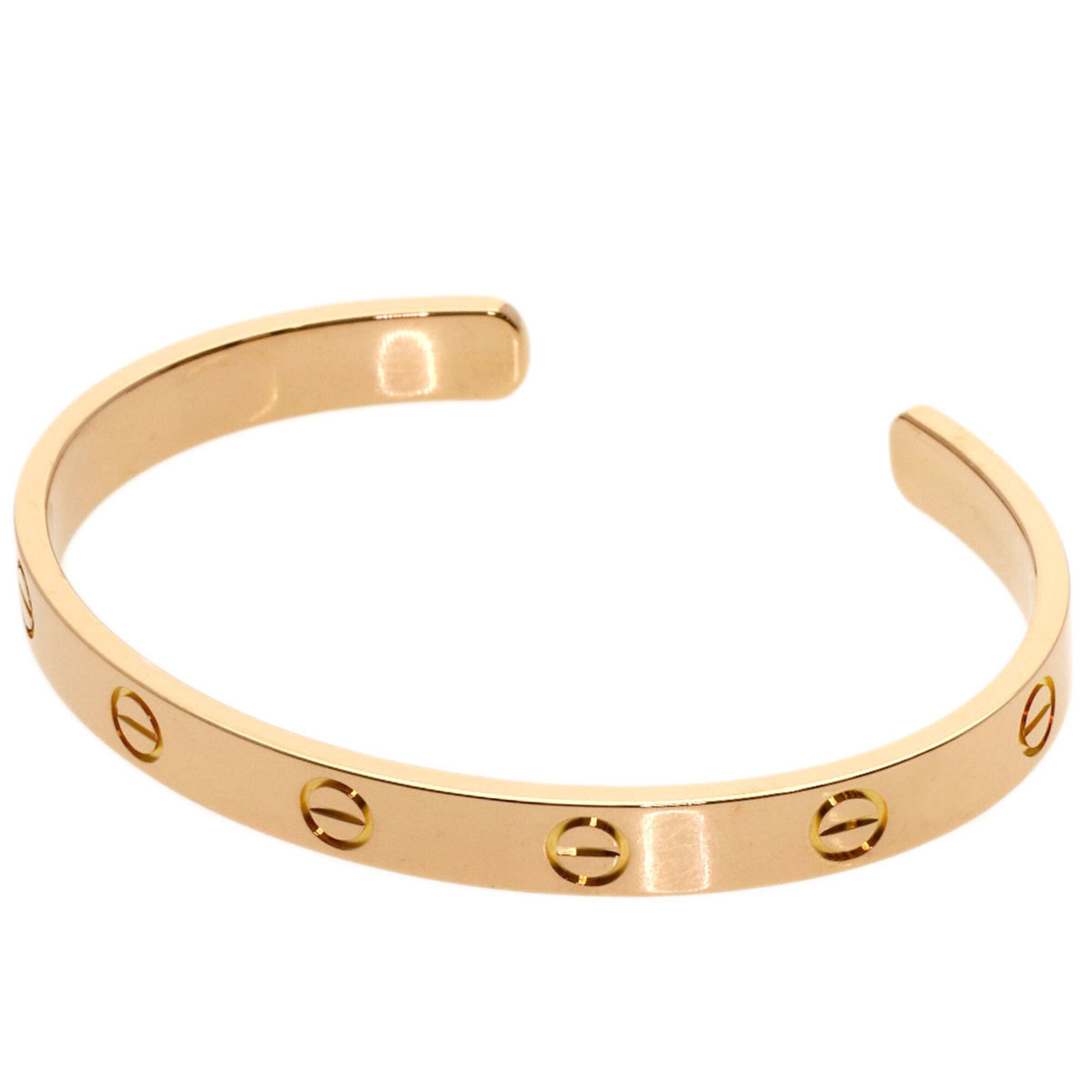 Cartier Open Love Bracelet #17, 18K Pink Gold, Women\'s Bracelet, CARTIER