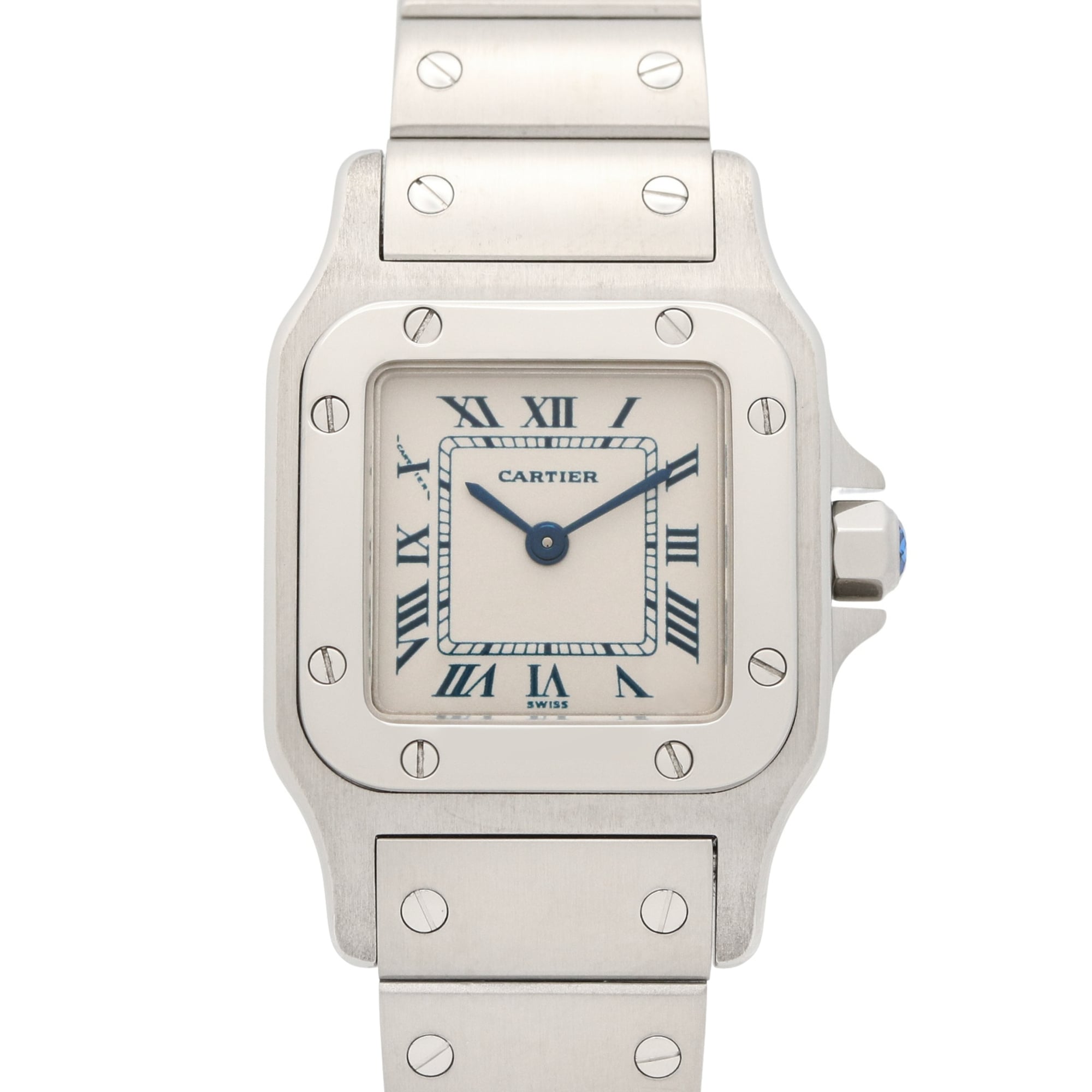 Cartier Santos Galbee SM Watch, Stainless Steel, Ladies, Silver Tone, W20017D6