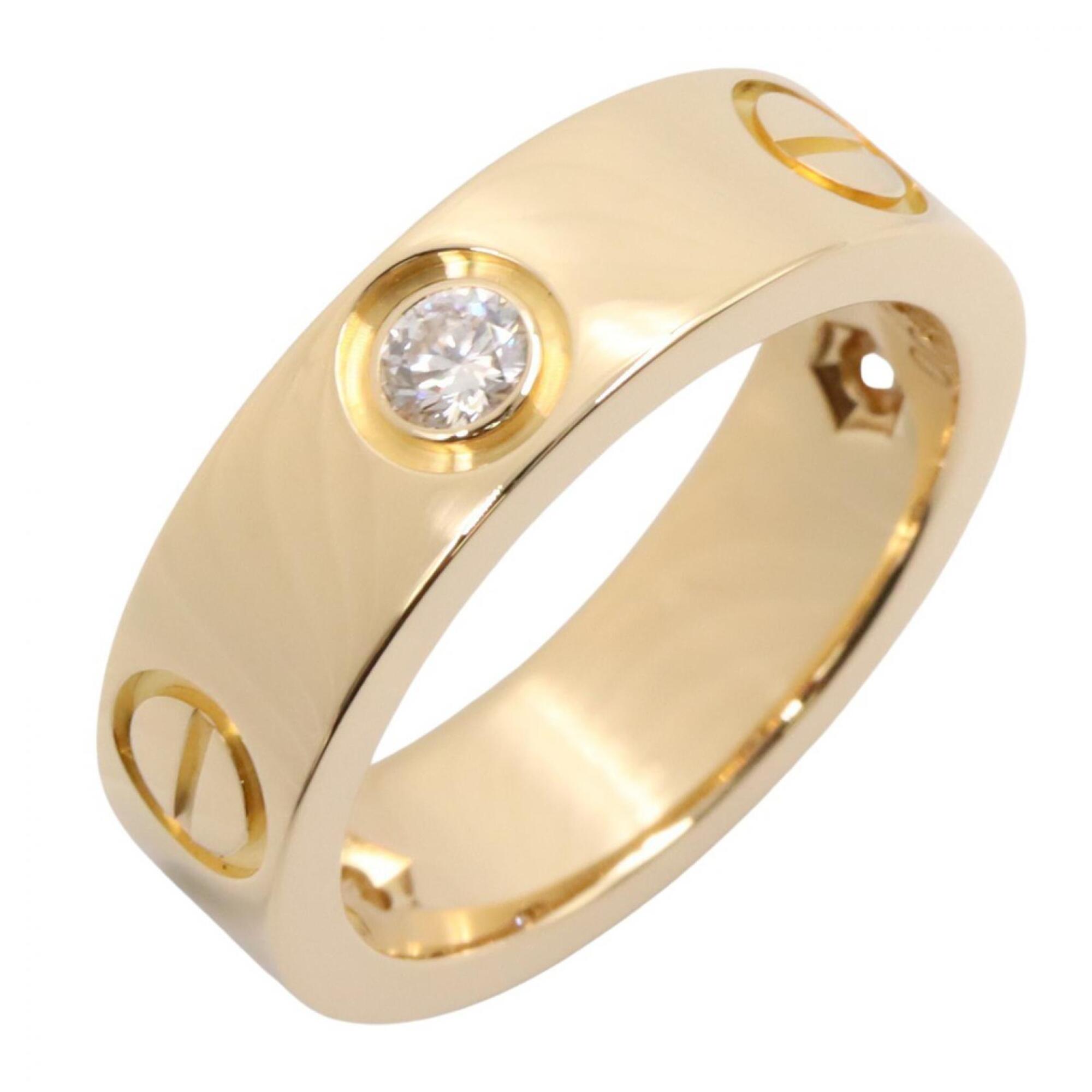 Cartier Love Ring 3PD - 18K (Yellow Gold) Diamond for Women Gold Tone, Clear Tone B4032448