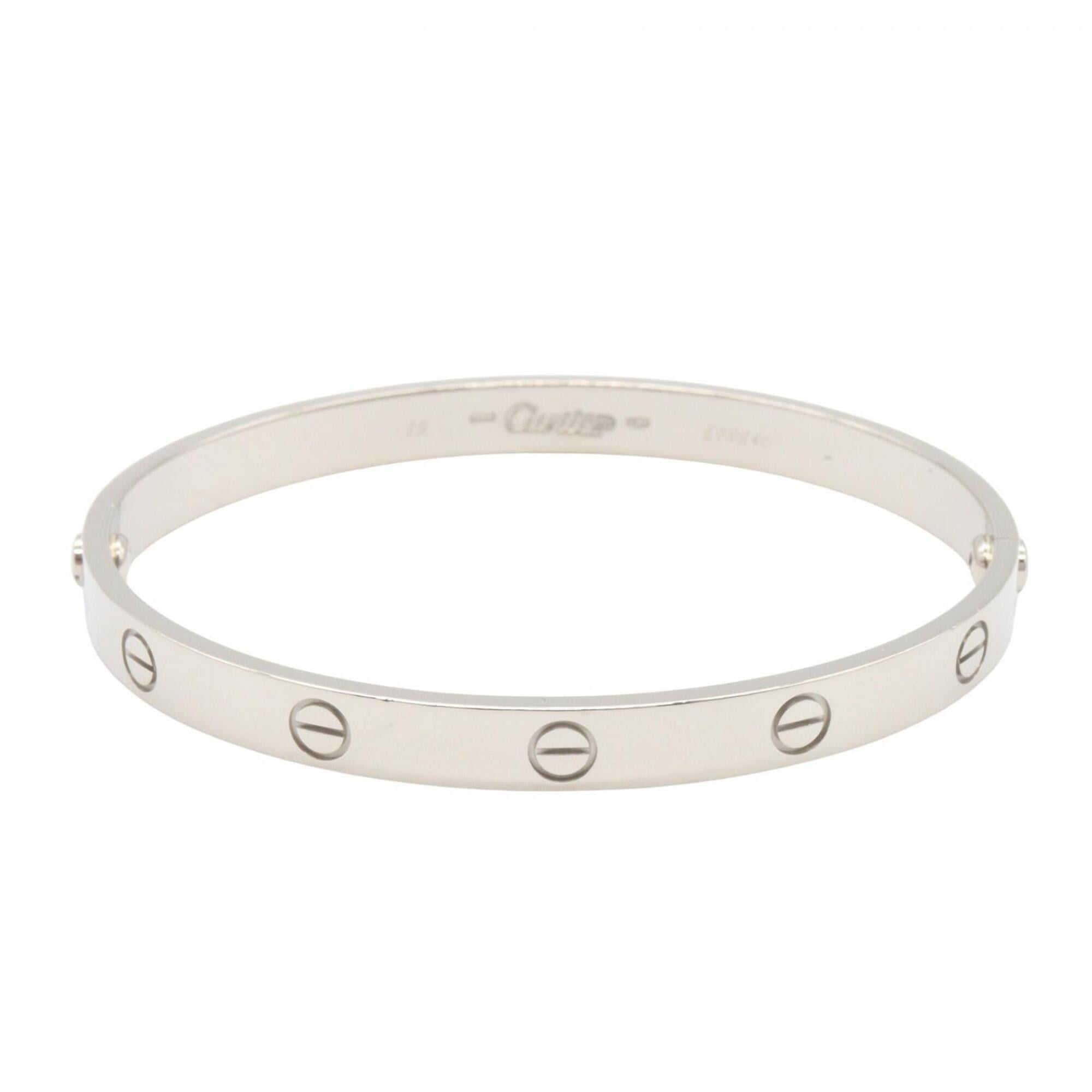 Cartier Love Bracelet, 18K White Gold (WG), Women\'s, Silver Tone, B6067600