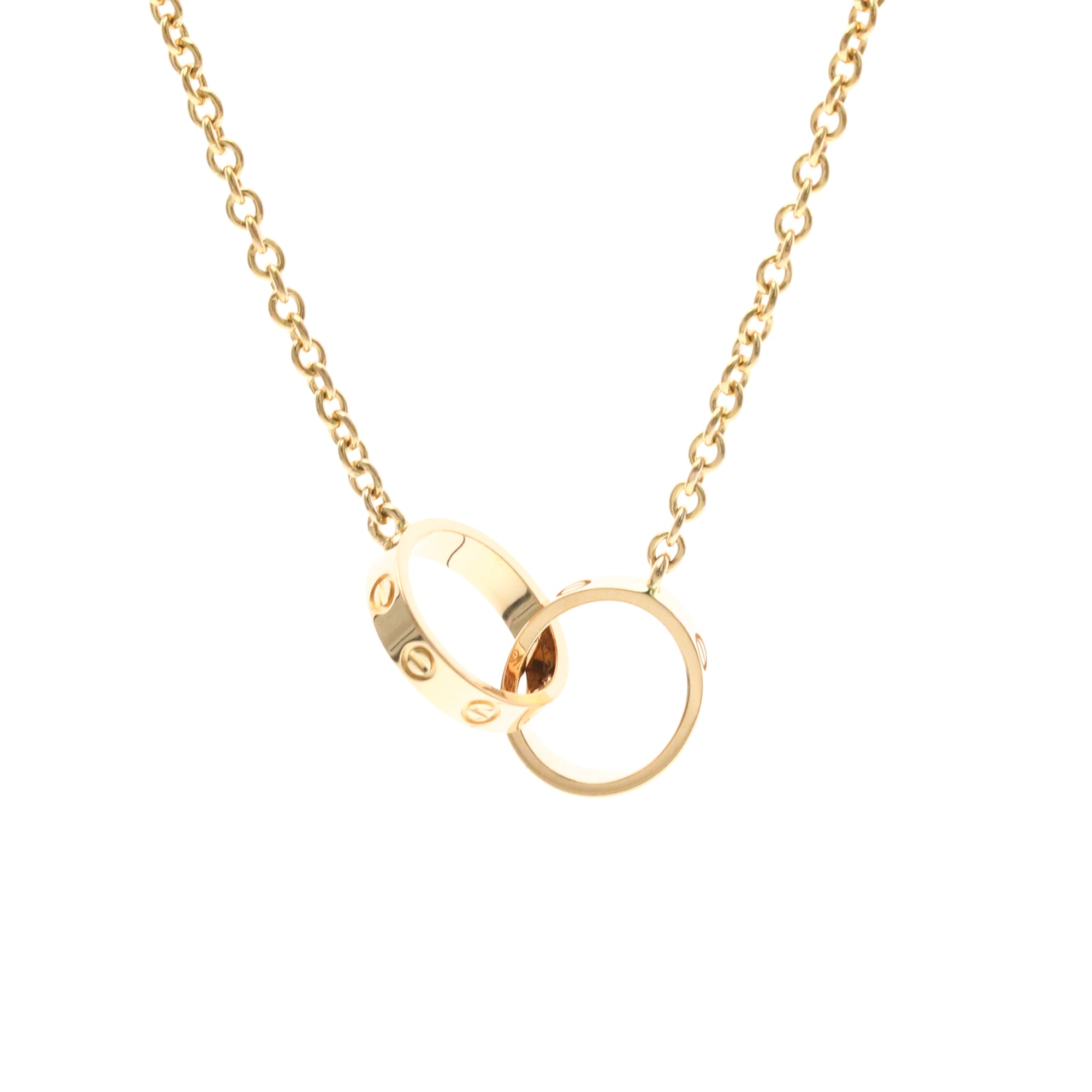 Cartier Baby Love Necklace Pink Gold (18K) No Stone Men,Women Fashion Pendant Necklace (Pink Gold)