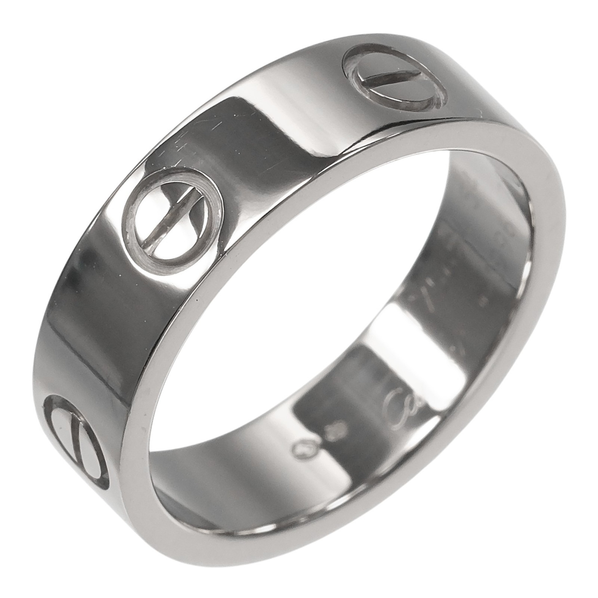 Cartier Love Classic Ring, Size 13, Approx. 7.35g, 18K White Gold (18KWG)