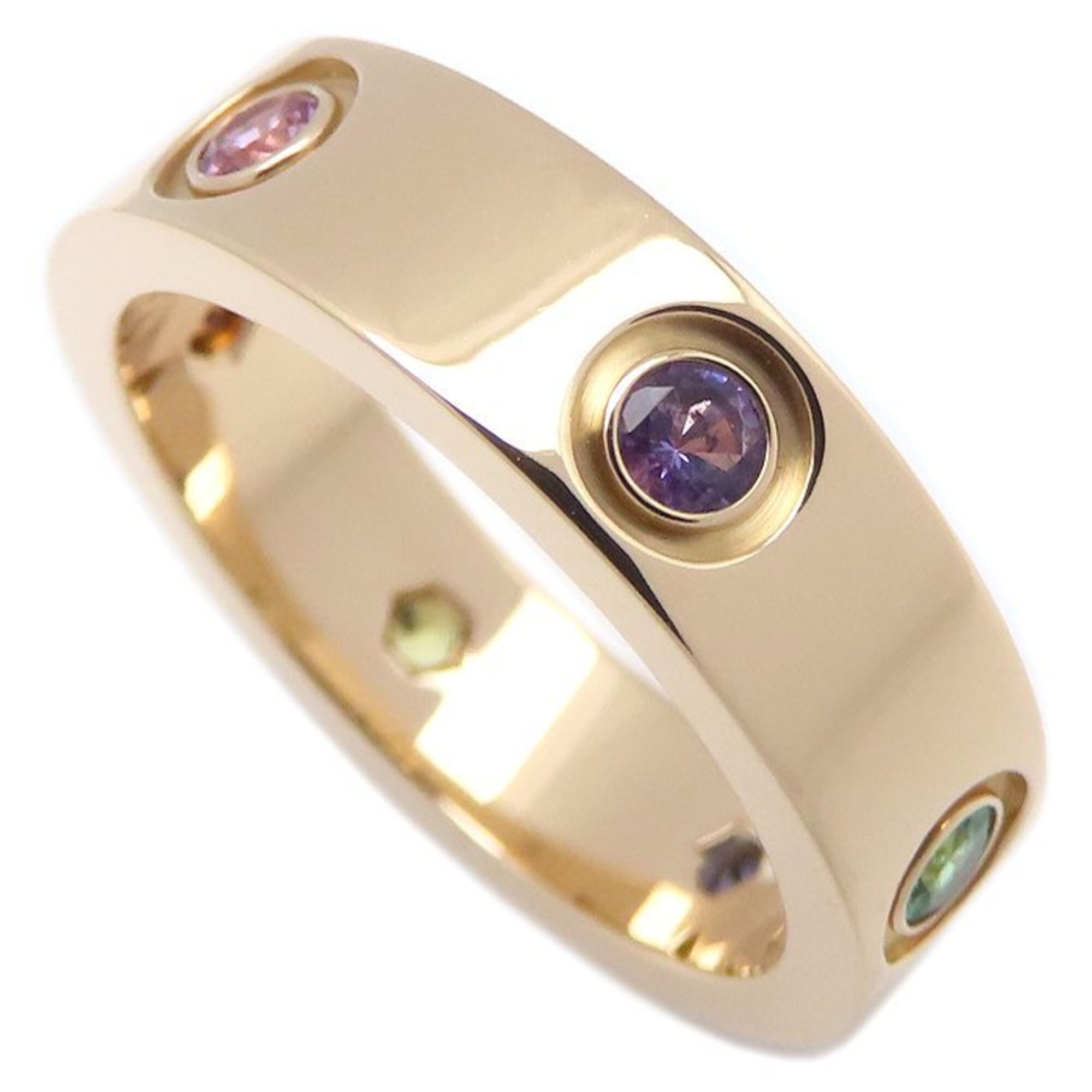 CARTIER Love Ring, Multi-Stone Size #55, 18KPG, Women\'s, CRB40897800 295997