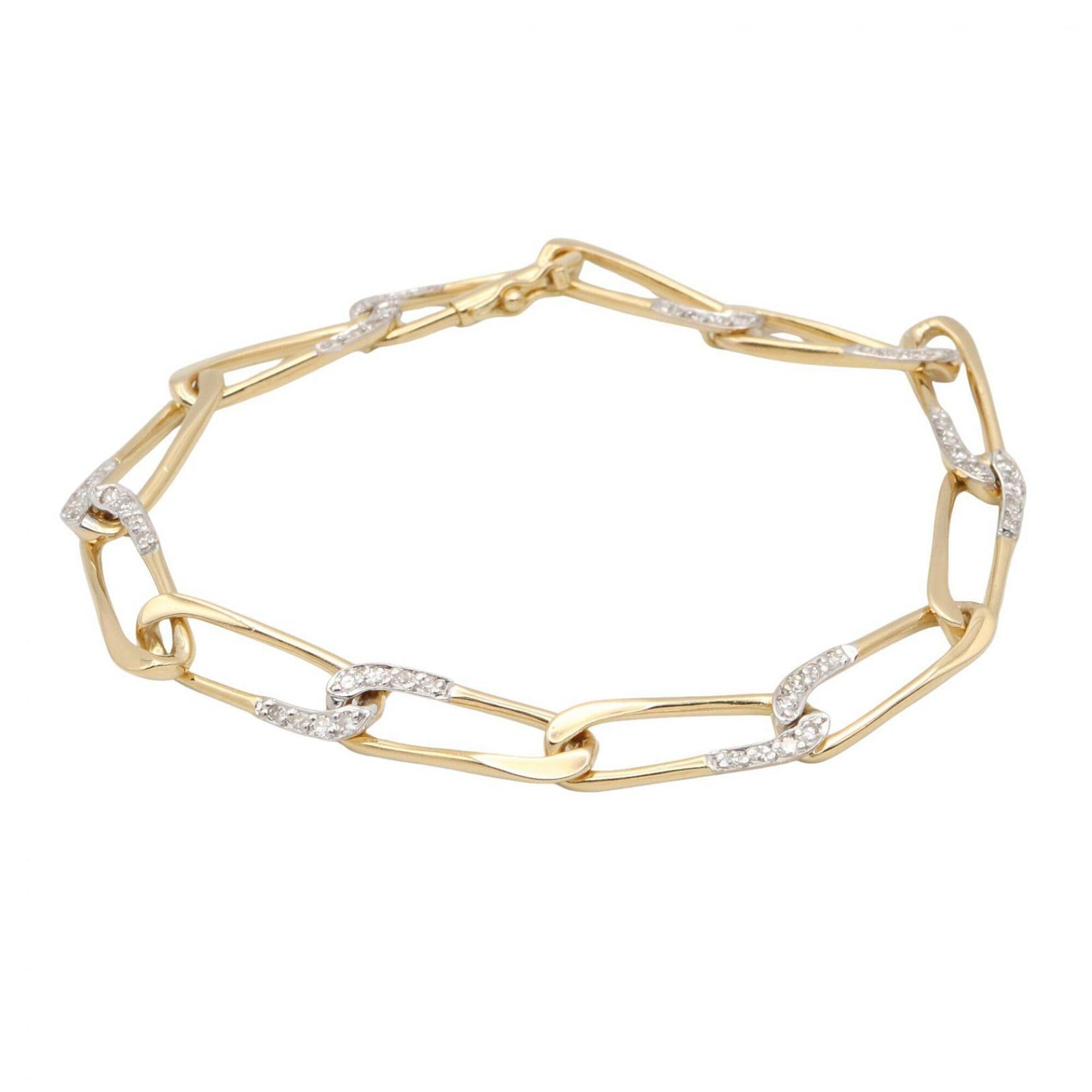 Cartier diamond bracelet, 18K (yellow gold) women\'s, clear/gold tone.