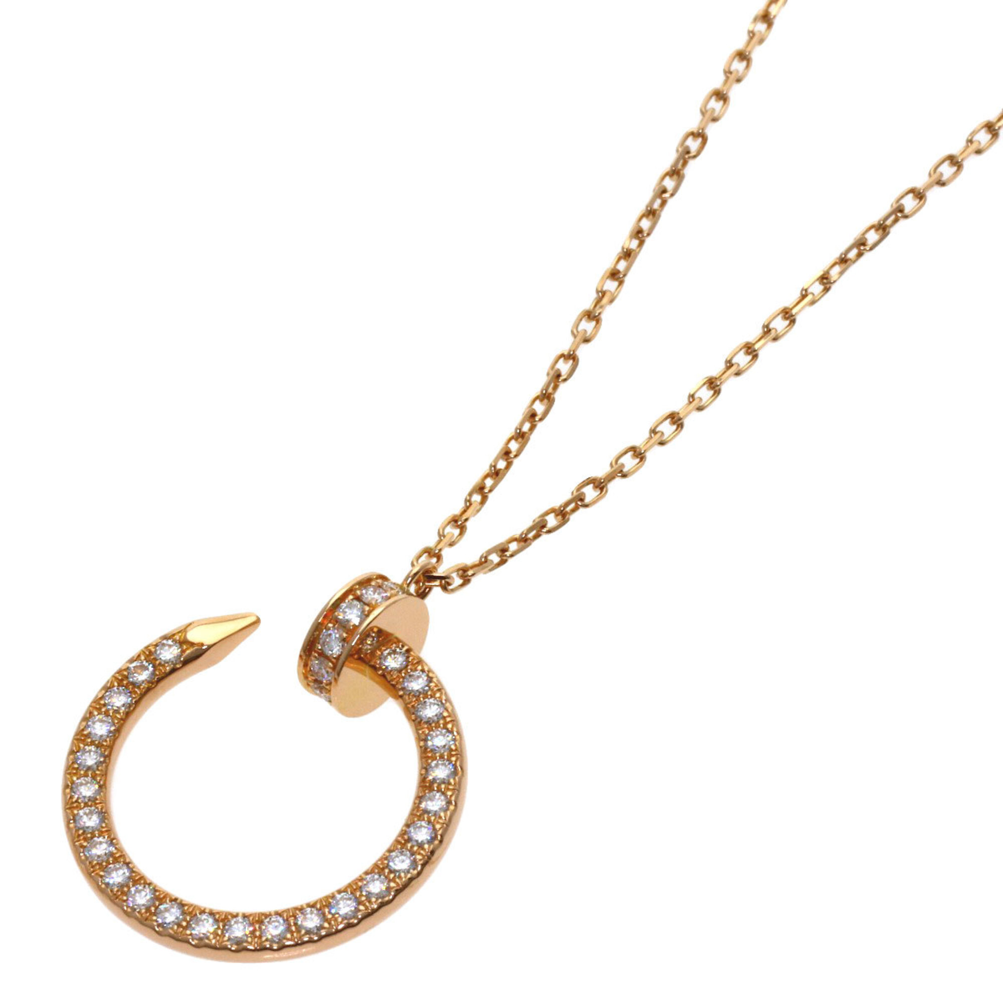 Cartier Juste un Clou Diamond Necklace 18K Pink Gold Women\'s CARTIER