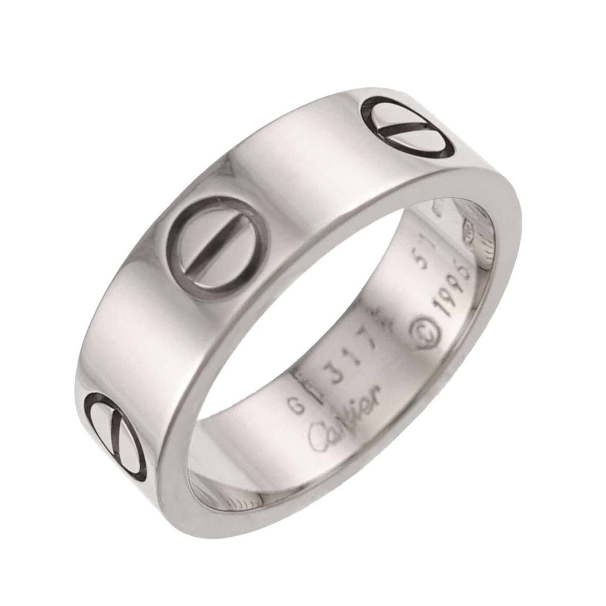 Cartier Love Ring #51, 18K White Gold (750)