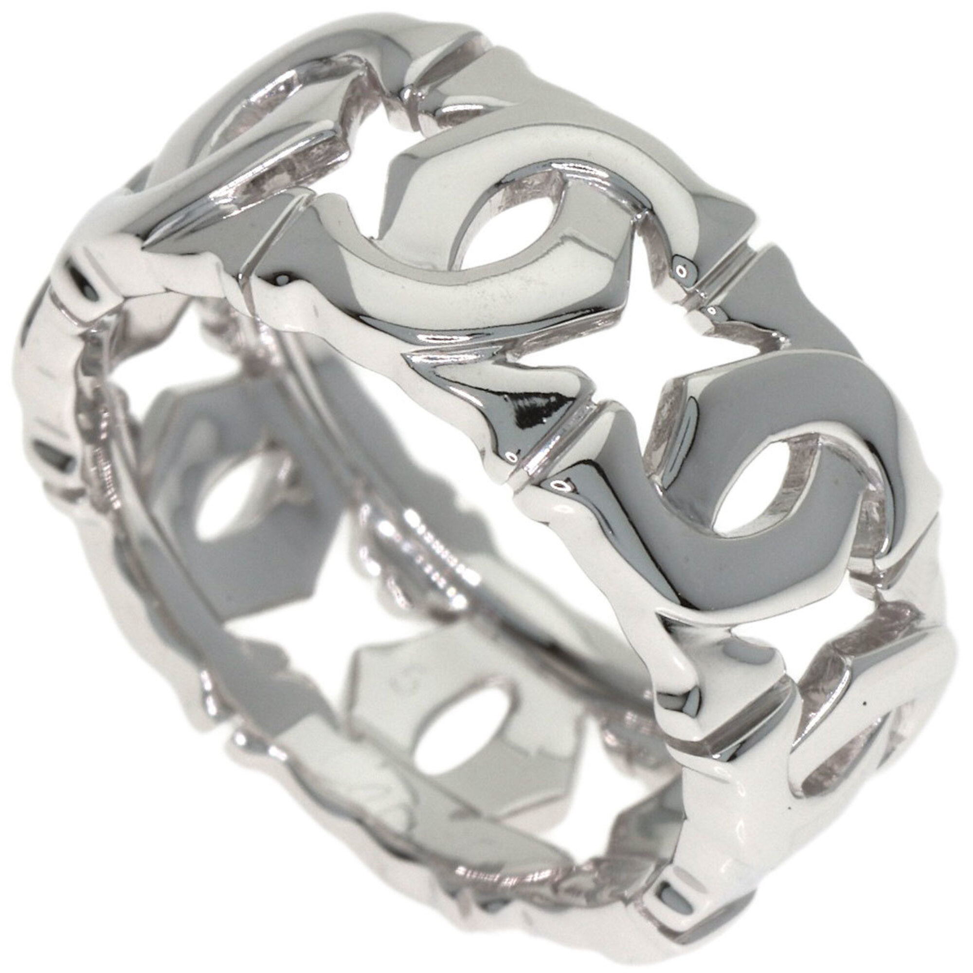 Cartier EntrelacŽs Small #51 Ring, 18K White Gold, Women\'s, CARTIER