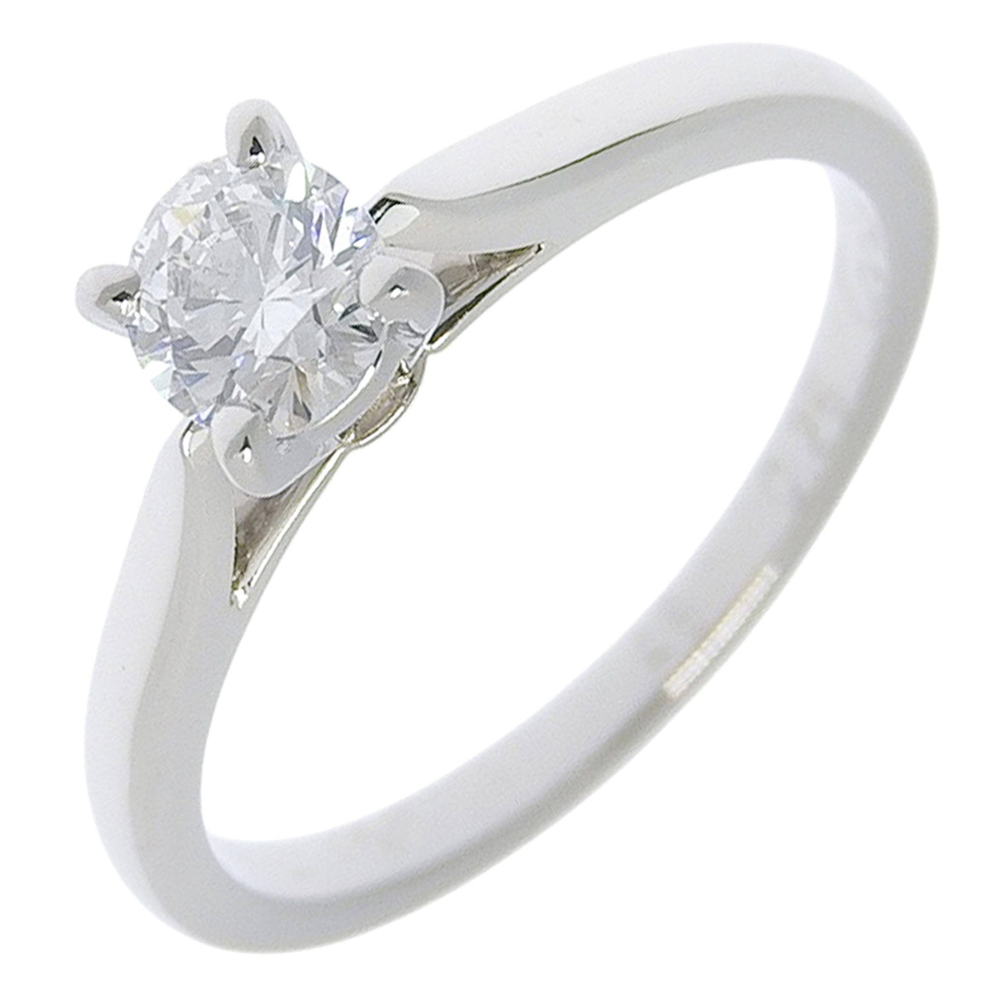 Cartier Solitaire 1895 Ring, Size 6, Platinum 950 with 0.26g Diamond, Approx. 2.2g, Women\'s.