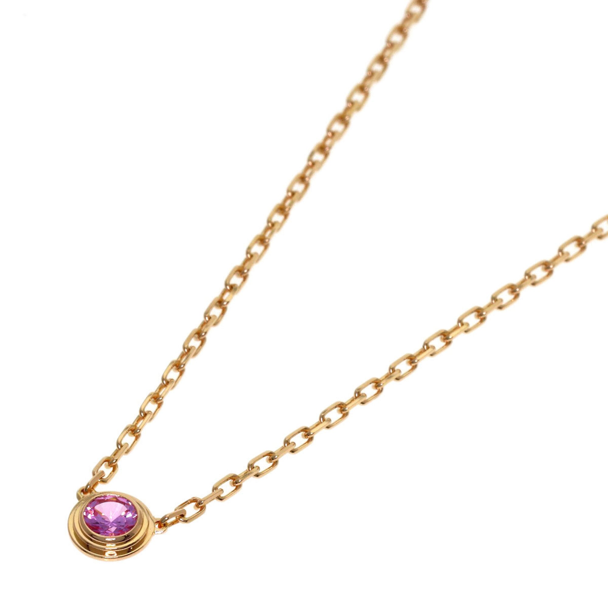 Cartier Damour Saphir LŽger Pink Sapphire Necklace, 18K Gold, Women\'s.