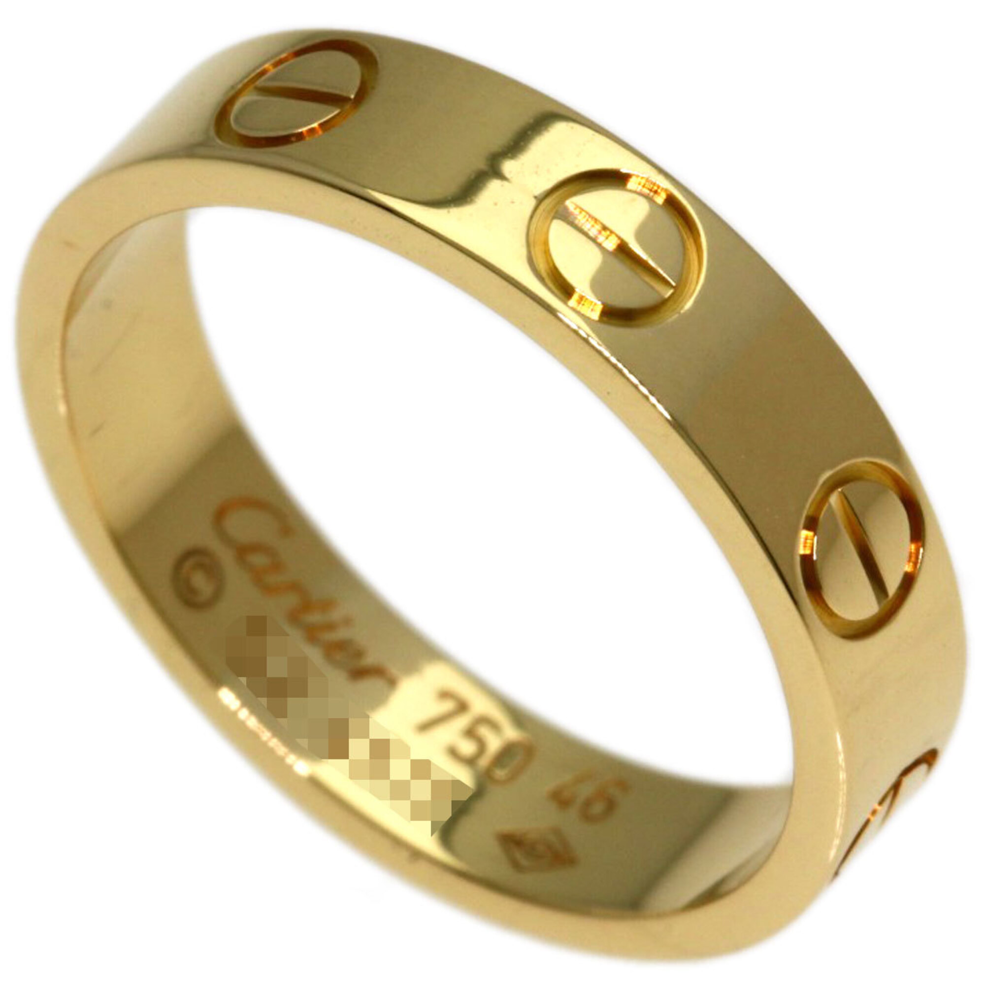 Cartier Mini Love Ring #46, 18K Yellow Gold, Women\'s Ring.