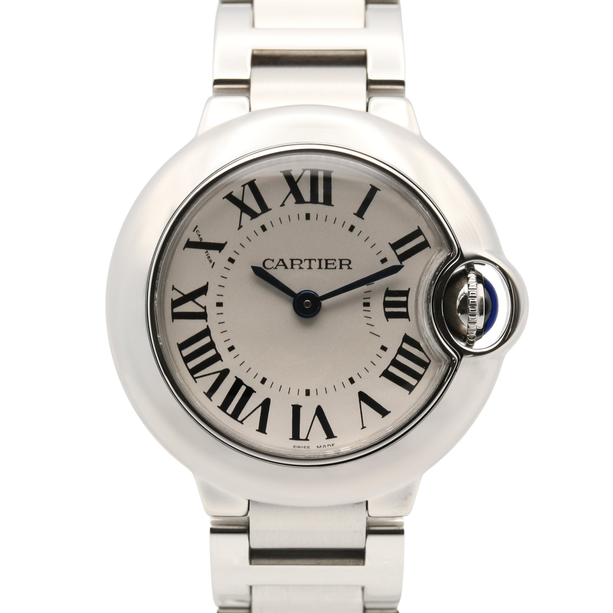Cartier Ballon Bleu SM Watch, Stainless Steel, Ladies, Silver Tone, W69010Z4