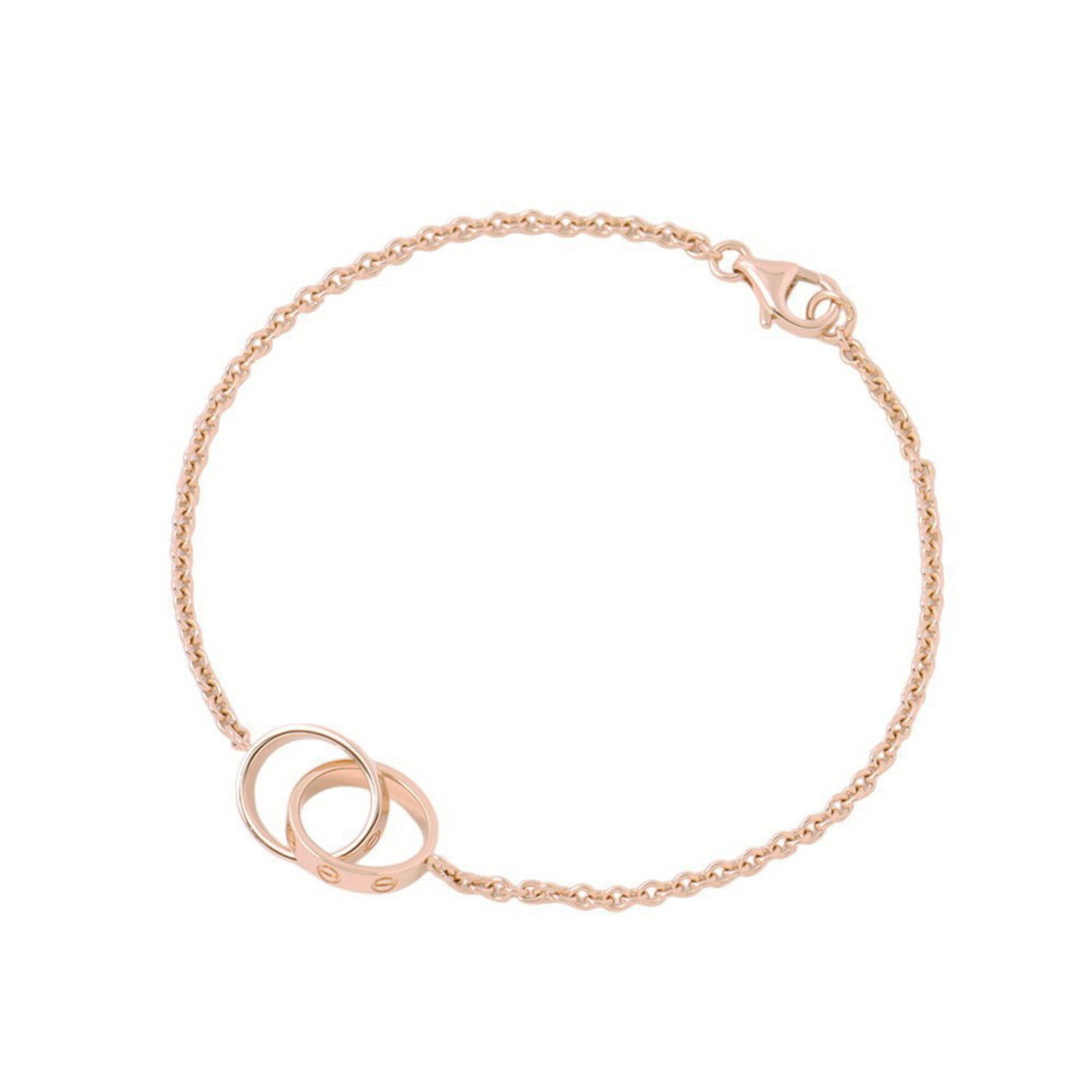 Cartier LOVE Chain Bracelet Baby Love 18KPG Pink Gold