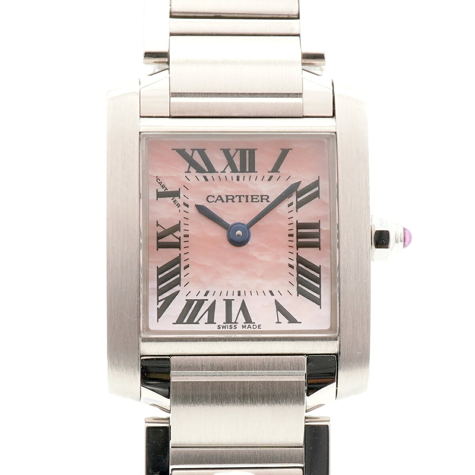 Cartier Tank Franaise SM W51028Q3 Pink Dial Women\'s Watch